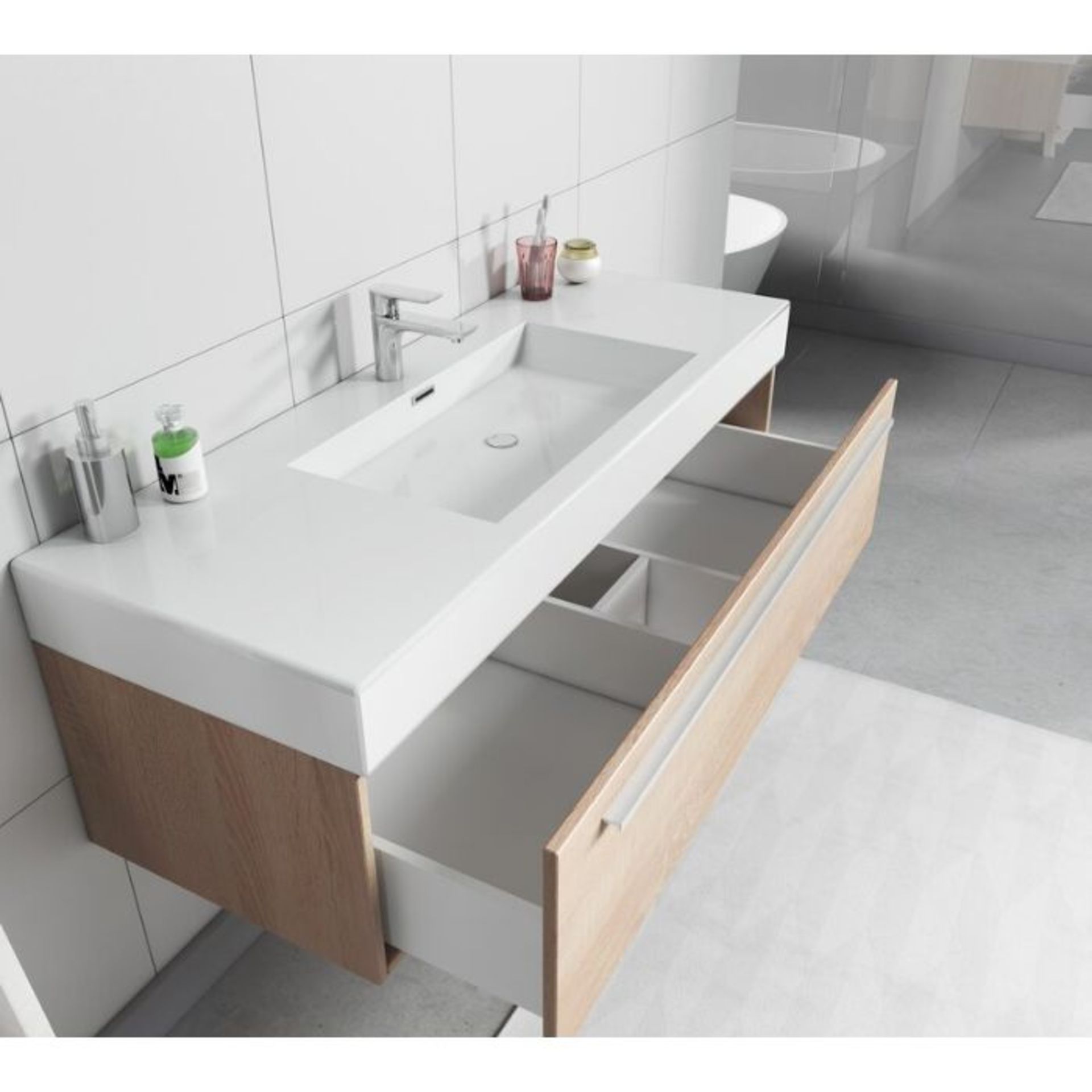 Belfry Bathroom,Leticia 1200mm Wall Hung Single Vanity Unit RRP -£629.99 (25409/15 -JDBD1062)(NO