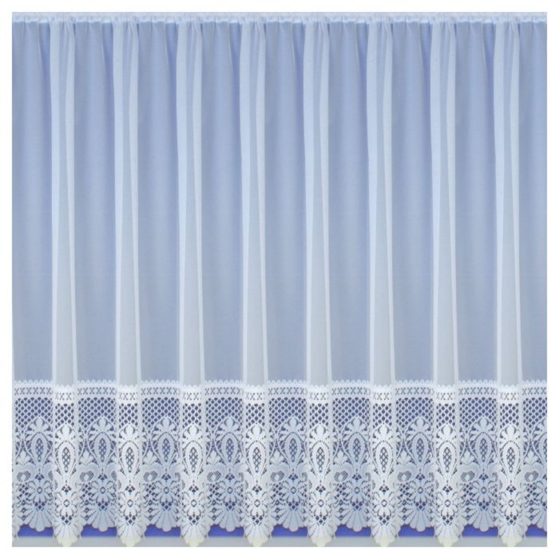 Marlow Home Co., Willa Slot Top Semi Sheer Curtain White - RRP £24.99 (SBXS1467 - 24889/38)