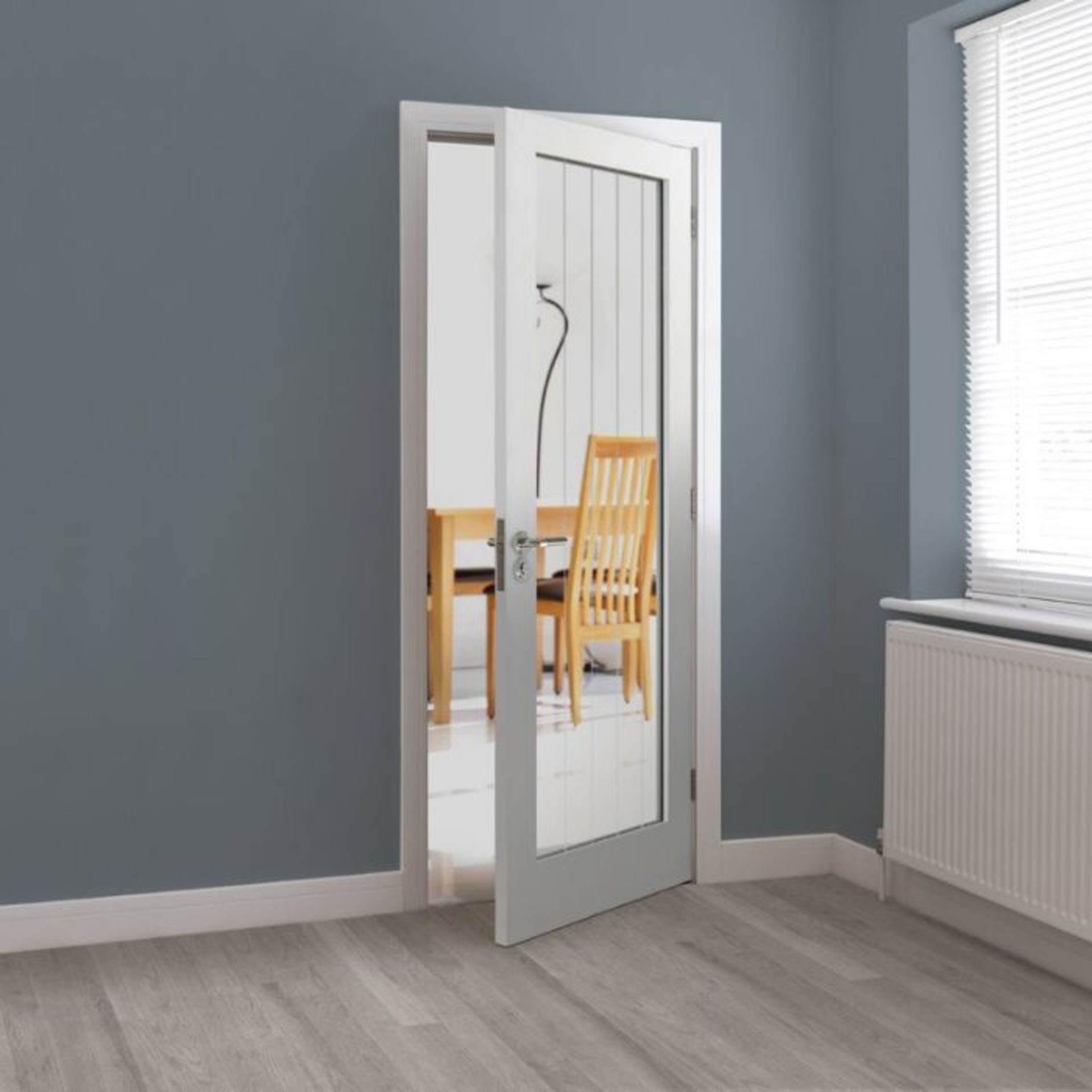JB Kind Doors,Cottage 5 Internal Door Primed RRP -£195.99(20384/7 -JBKI1215)(198CM X 76CM)