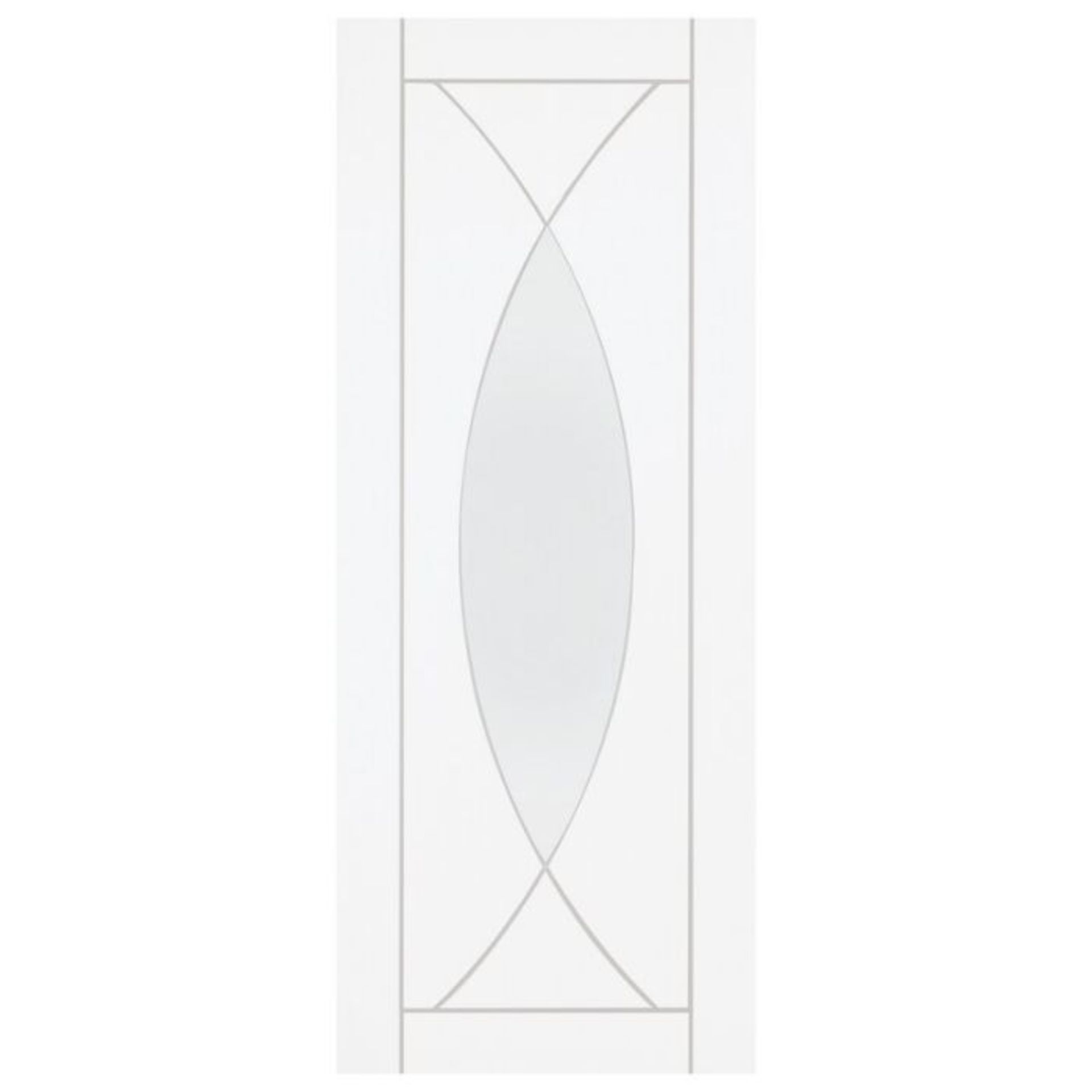 XL Joinery,Pesaro Internal Door Primed RRP -£157 (24763/1 -SDJD1079)(198CM X 61CM)