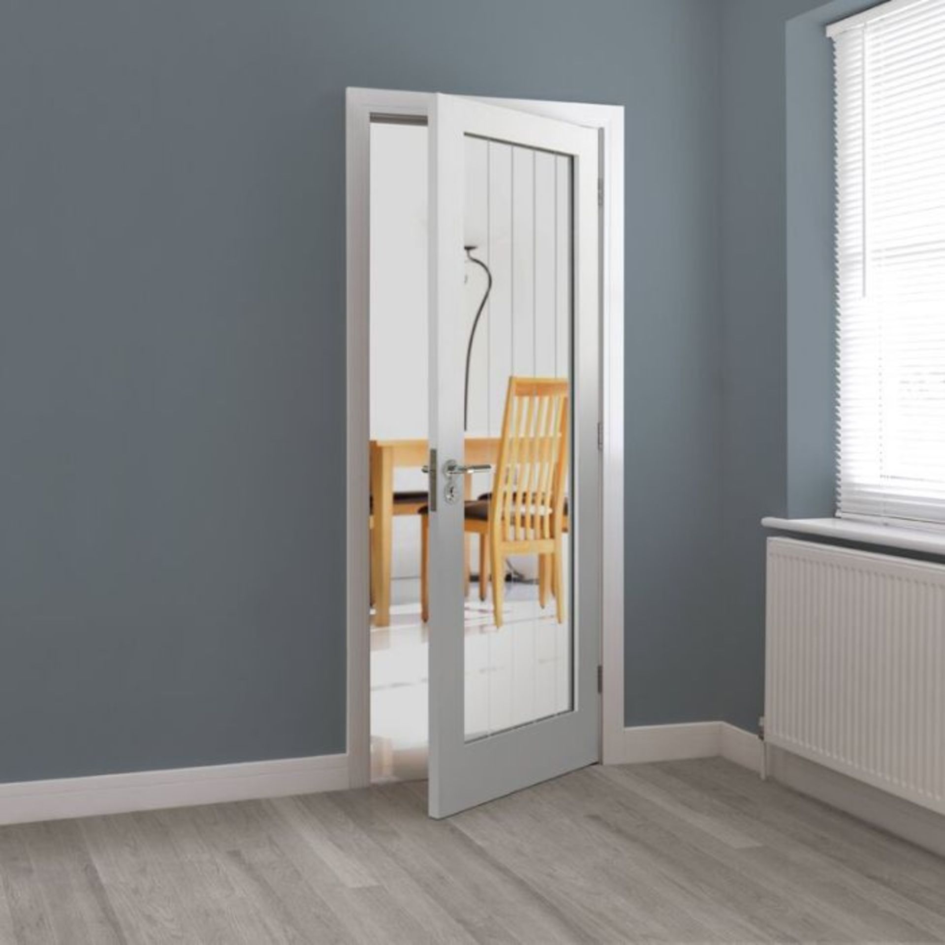 JB Kind Doors,Cottage 5 Internal Door Primed RRP -£195.99(20384/6 -JBKI1215)(198CM X 76CM)