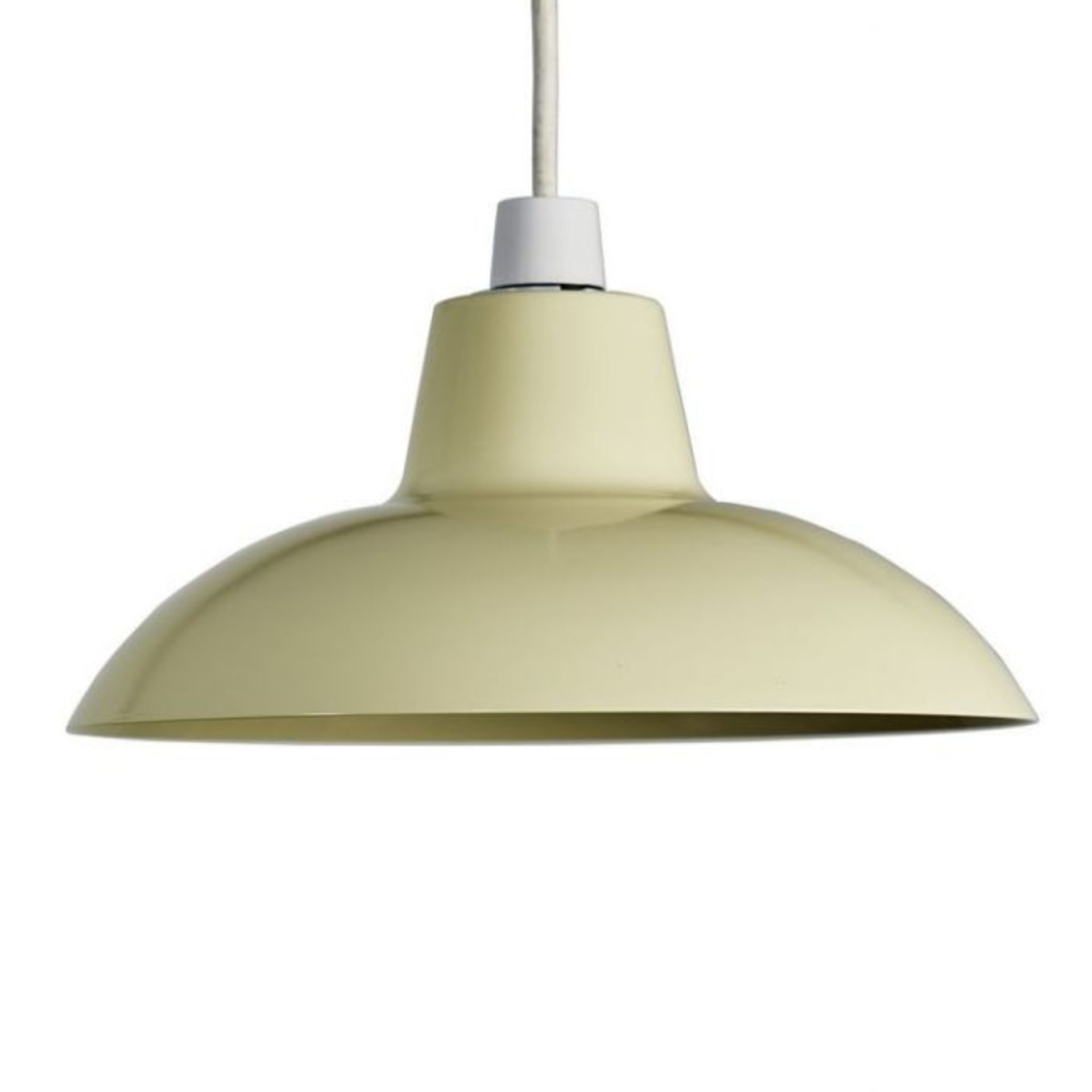 Mini Sun, Civic Metro Style Cream Metal Pendant Shade - RRP 15.99 (6863/32)