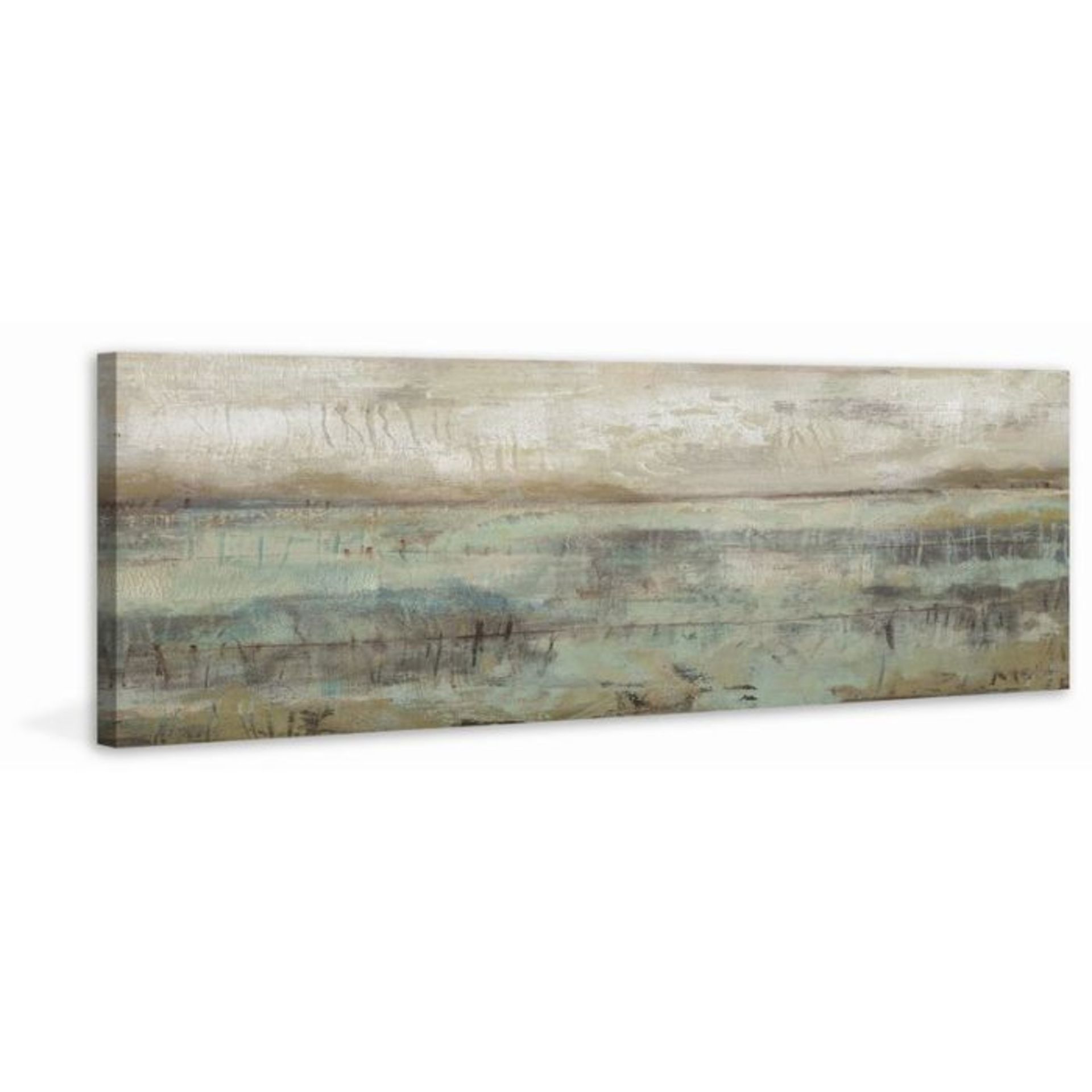 Pastels And Rust IV - Wrapped Canvas Painting