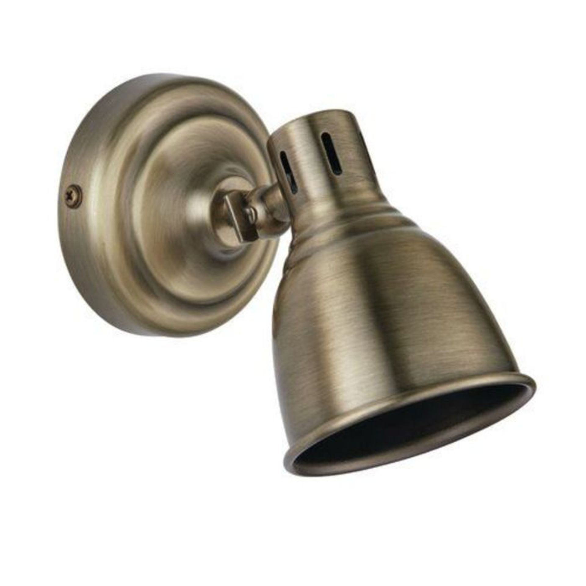 Cresskill 1 Light Wall Spotlight Brass (12659/11)