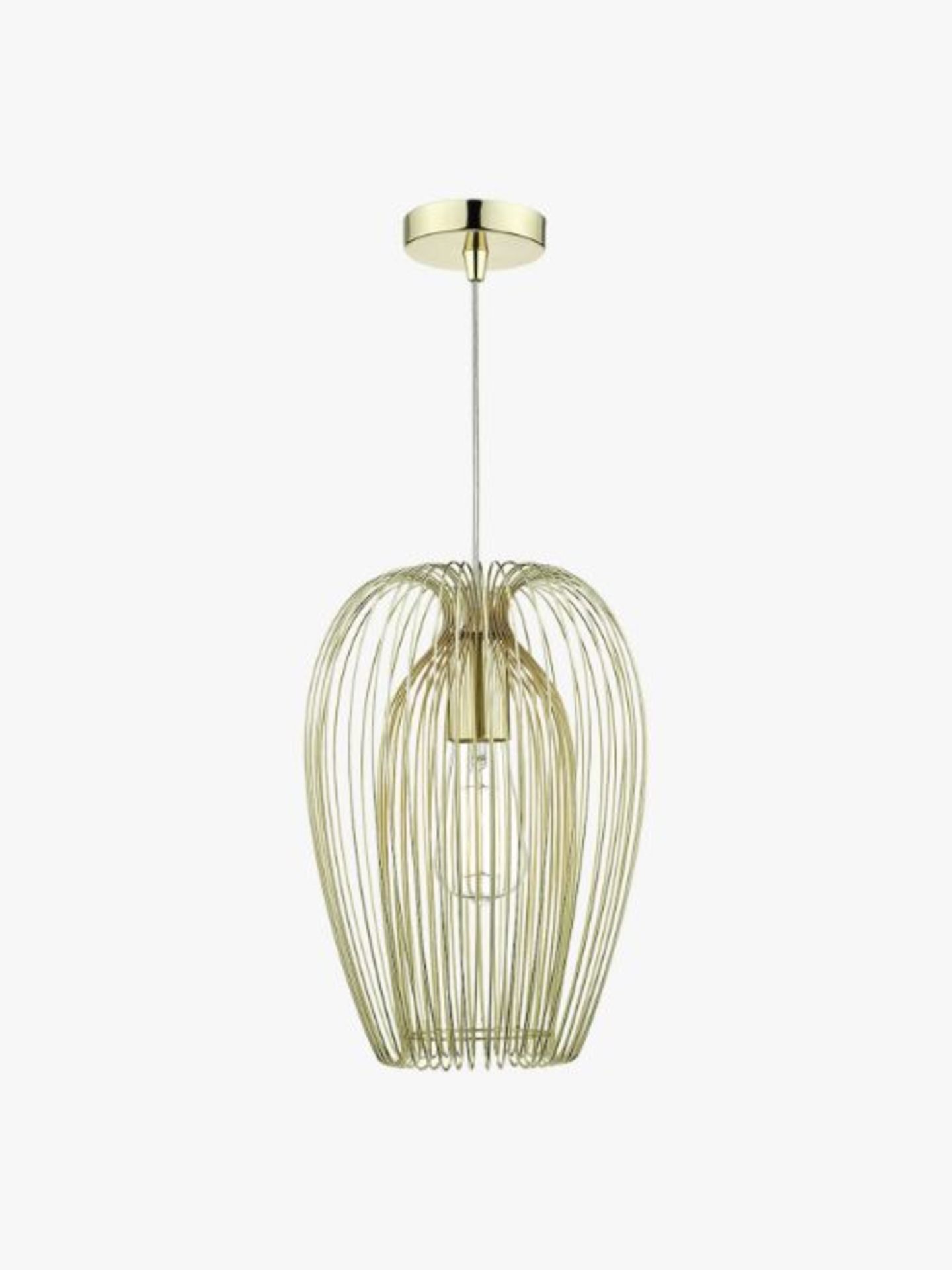 Dar Lighting, Ero 1 Light Gold Pendant