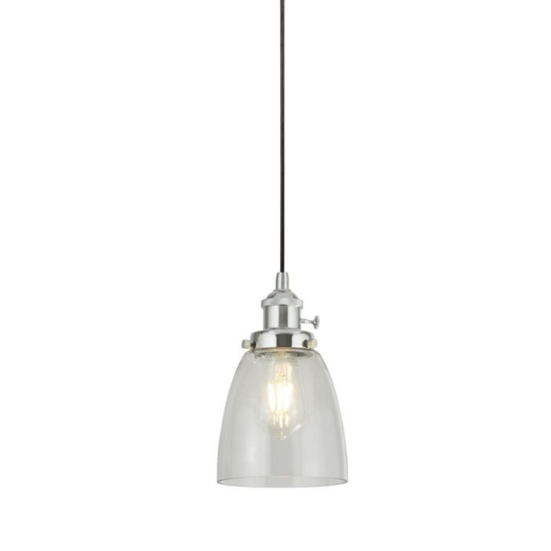 Beachcrest Home, Arienne 1-Light Bell Pendant (CHROME) - RRP £74.99 (SRL10166 - 26404/3)