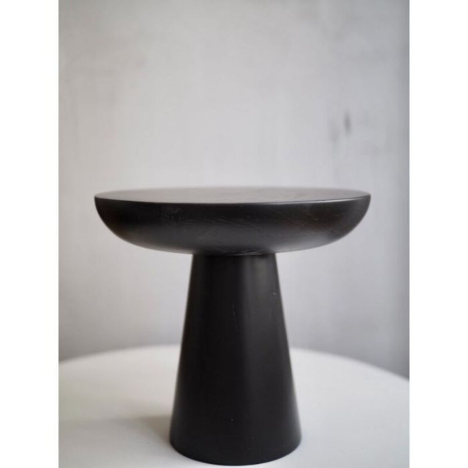 Metro Lane, Kayson Mushroom 4 Raw Side Table Black (28cm H x 30cm W x 30cm D) - RRP £239.99 (