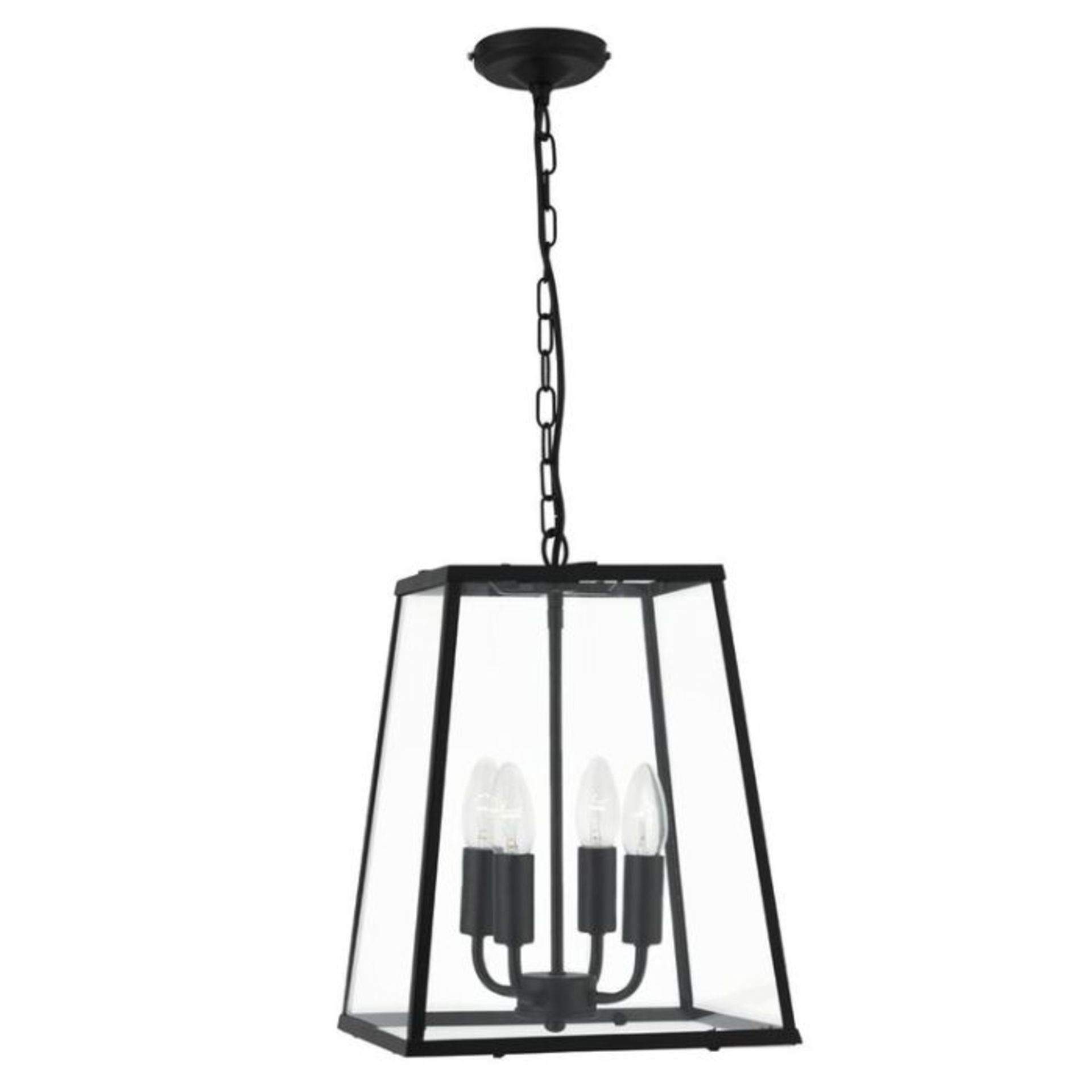 Three Posts, Ascencio 4 - Light Lantern Pendant (BLACK) - RRP £123.99 (SRL2267 - 26509/65)