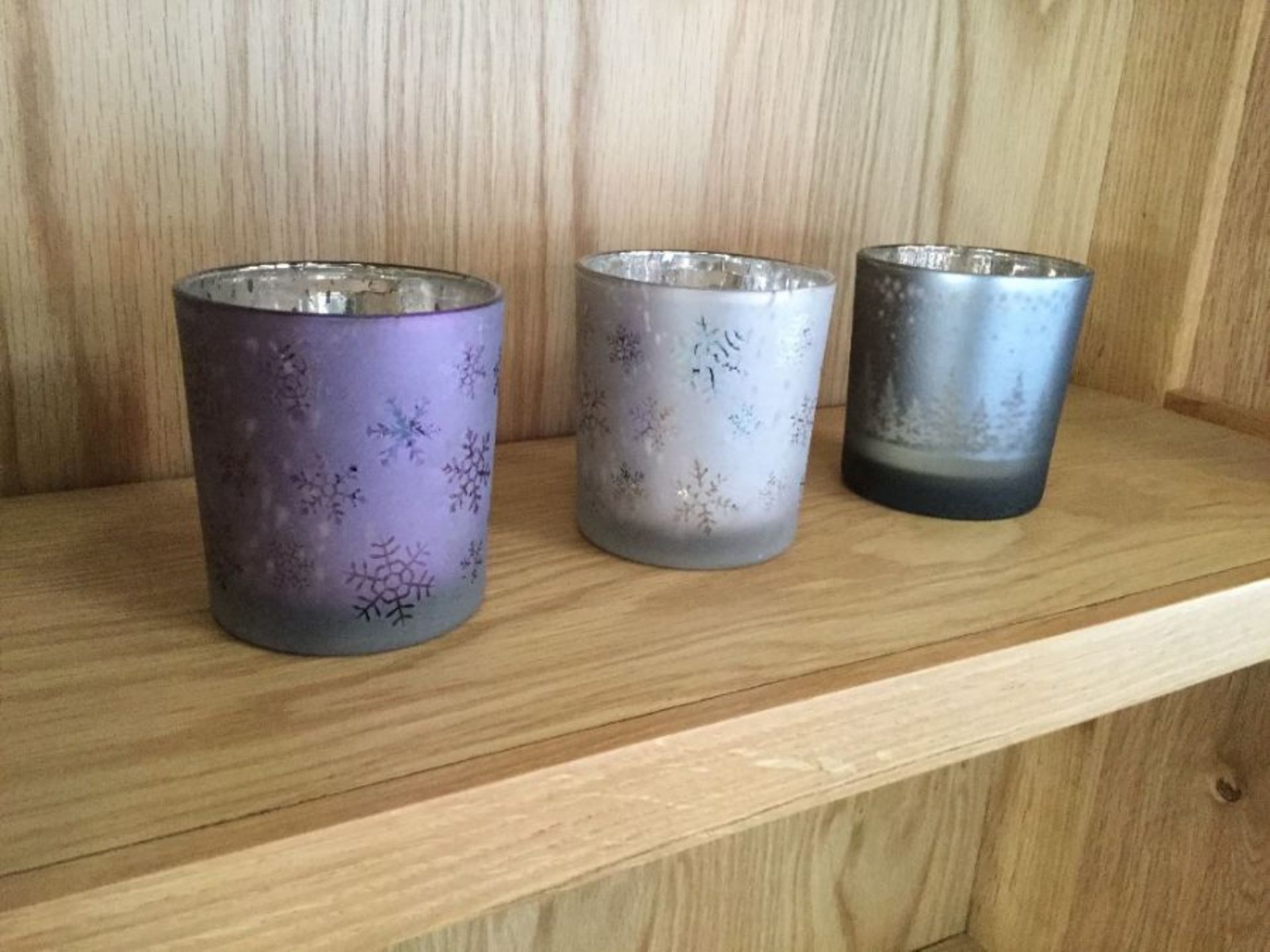 SET OF 3 SMALL CANDLE HOLDERS