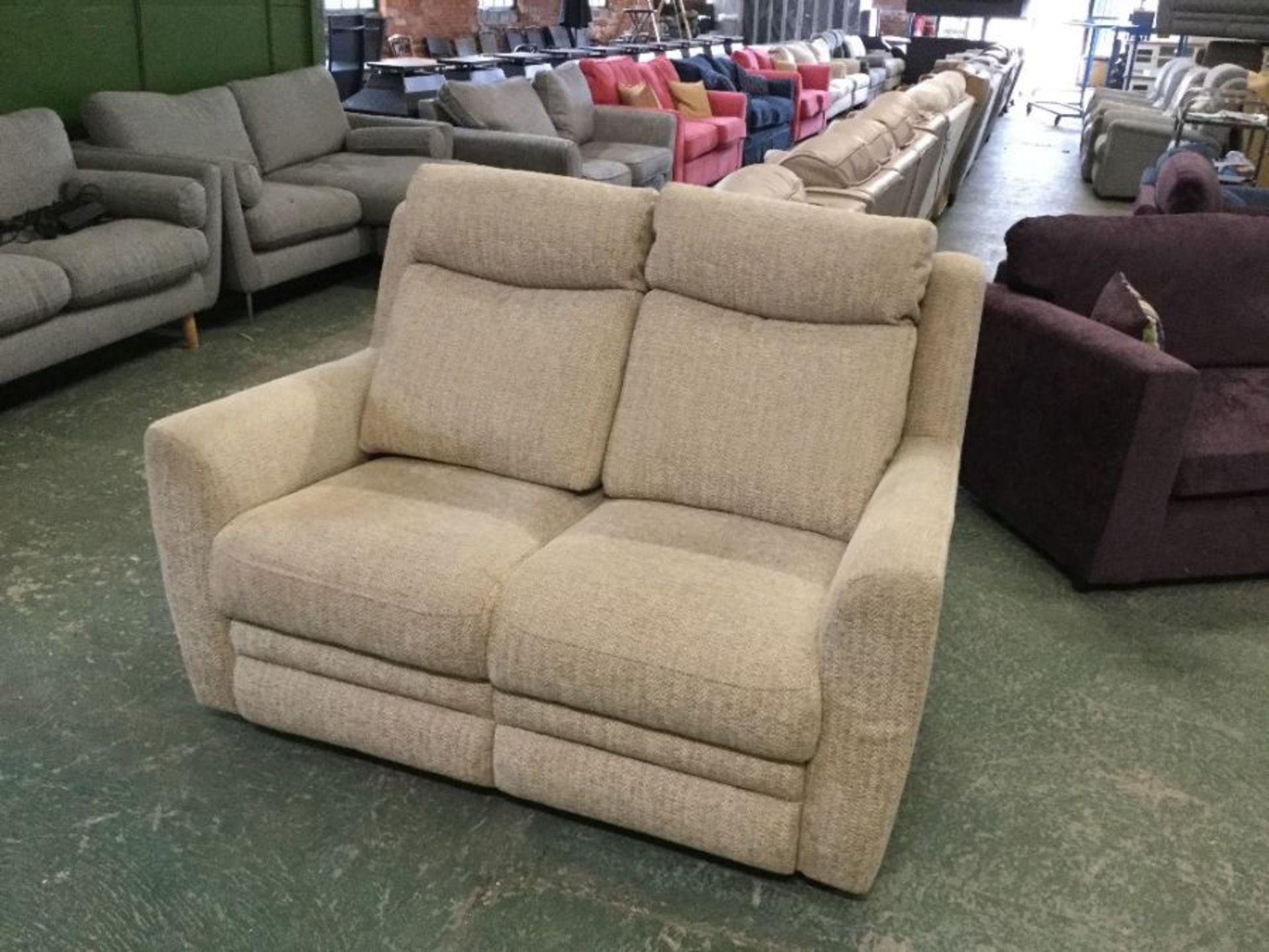 BISCUIT HIGH BACK 2 SEATER SOFA (P11 - WO1095340)