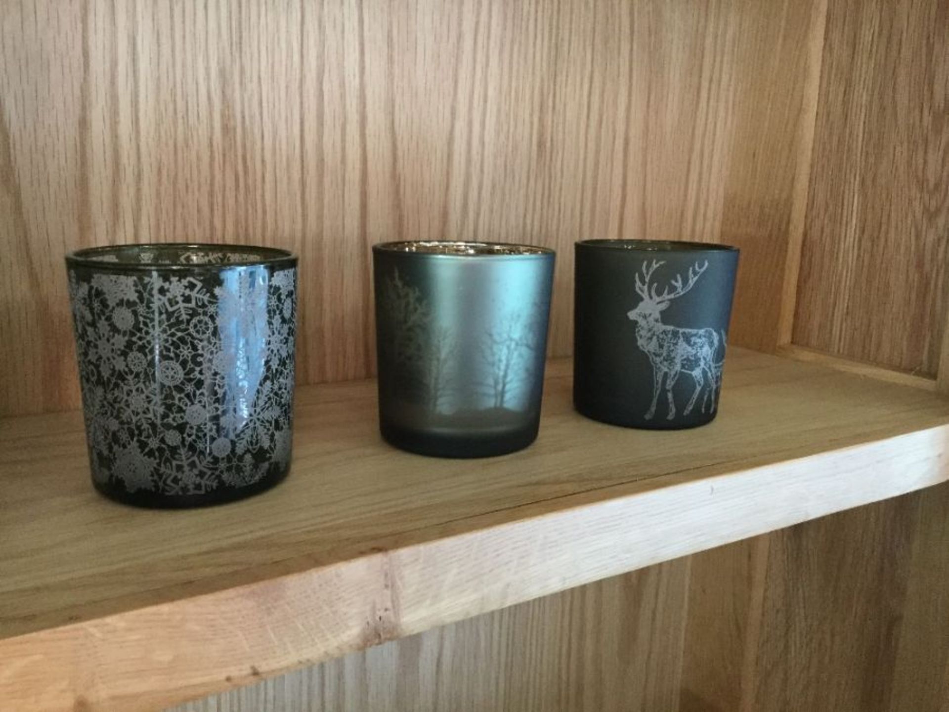 SET OF 3 SMALL CANDLE HOLDERS