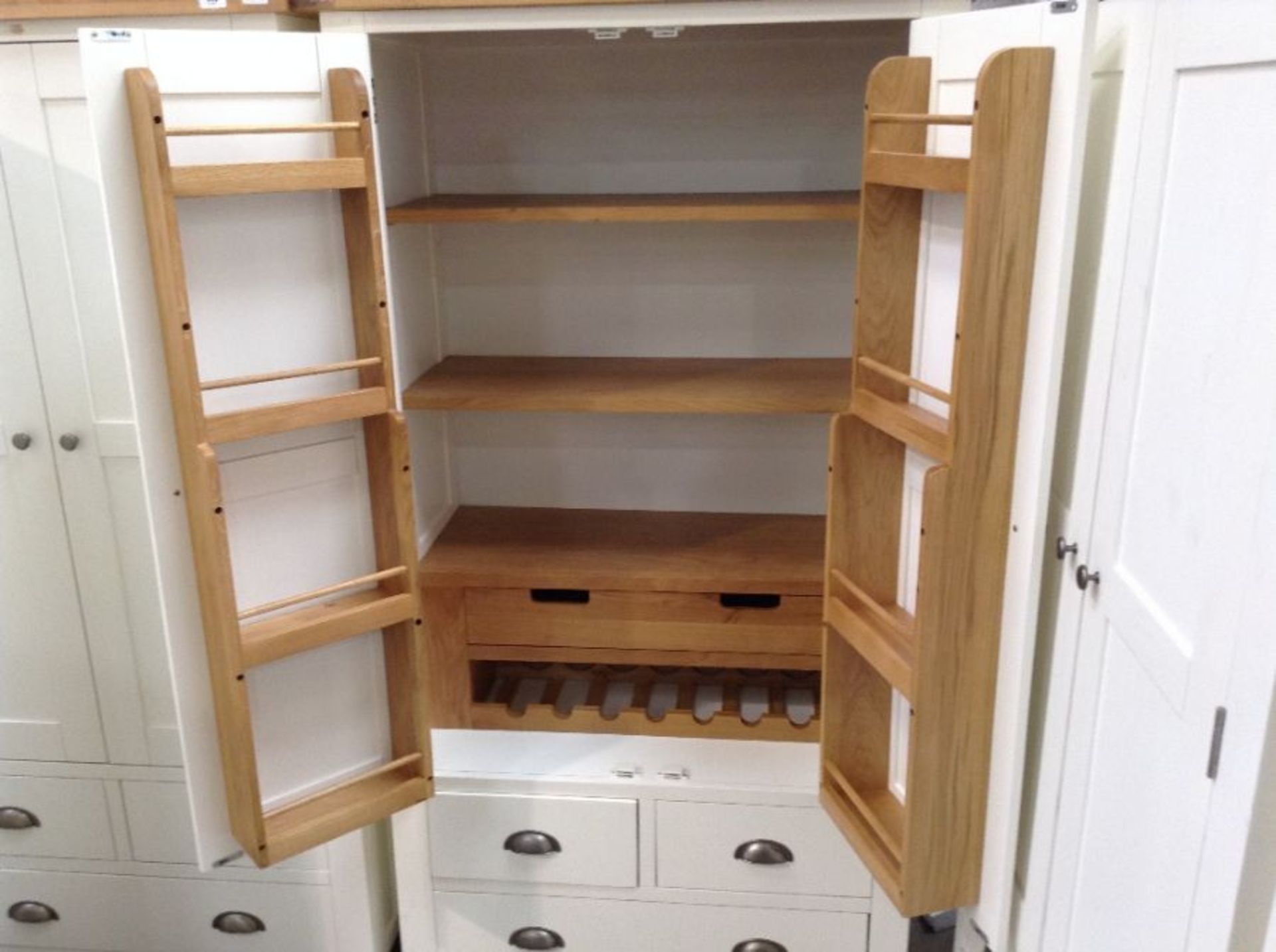 Hampshire White Large Larder Unit (T73 -LARL-PWHIT - Image 2 of 5