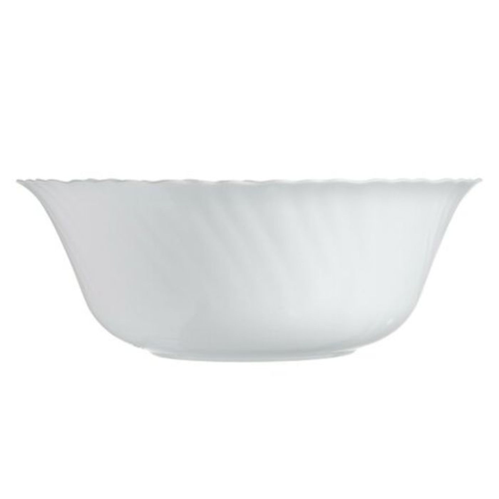 Luminarc, 400ml Feston Opal Dessert Bowl (6x BOWLS & 6x PLATES) - RRP £11.99 (KBSA1156 - 26801/1)