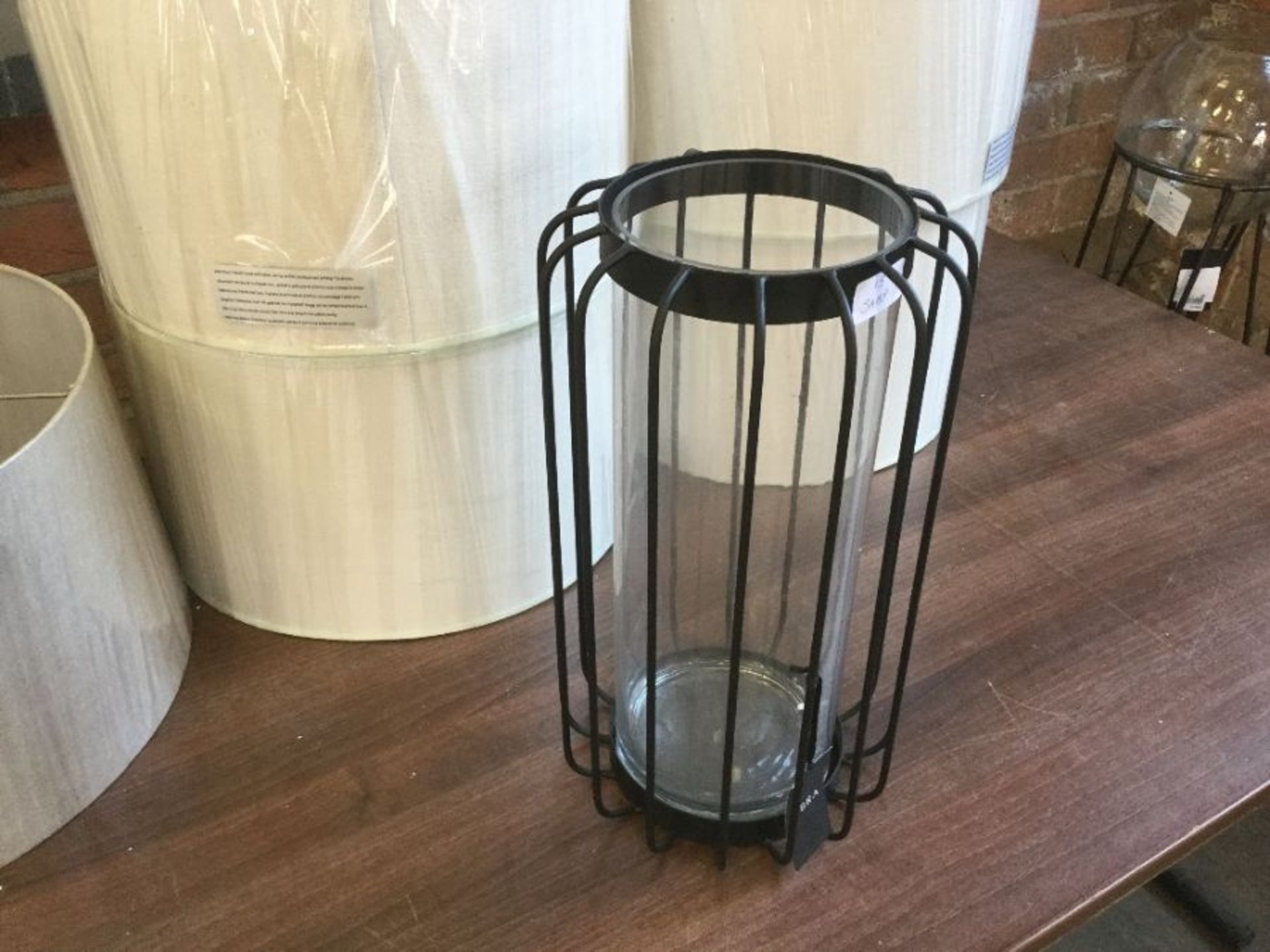 Black Iron Lantern RRP -£30 (13 -sample)