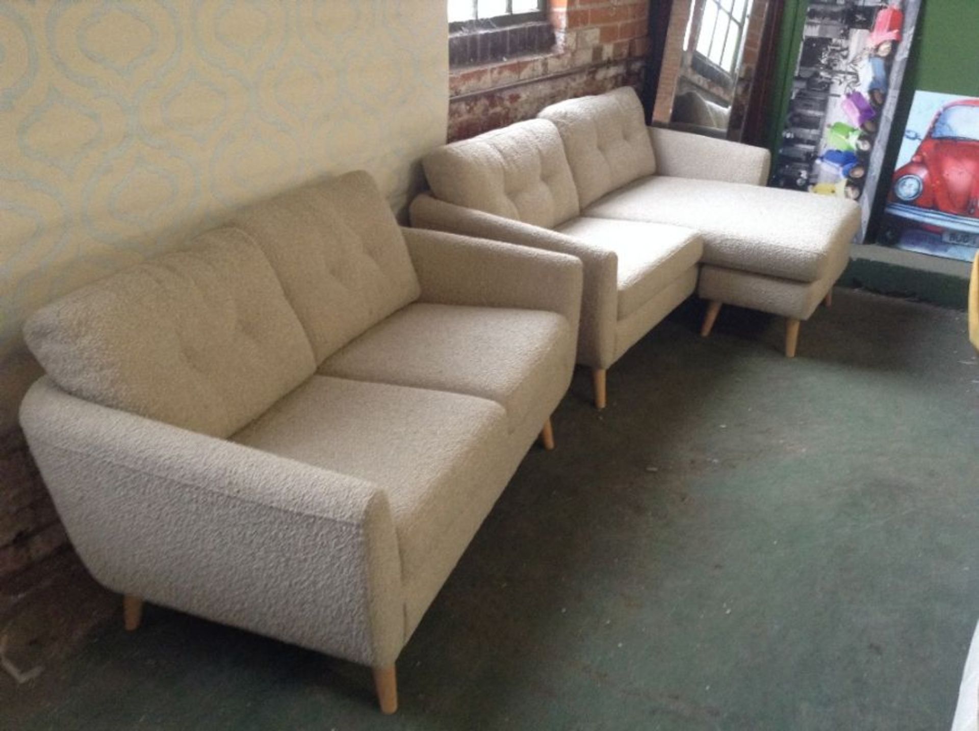 LENNON BOUCHE 3 SEATER CHAISE AND 2 SEATER (SFL134
