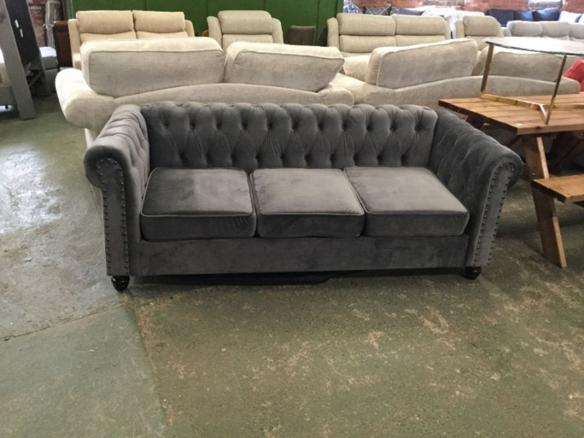 PADSTOW 3 SEATER CHESTERFIELD SOFA