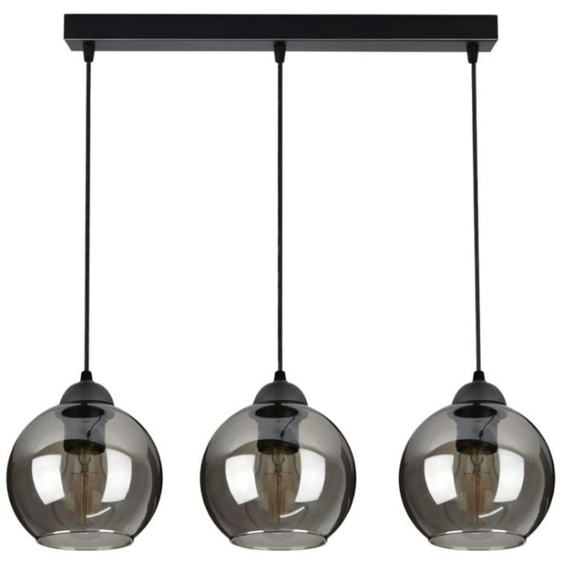 George Oliver, Lolas 3-Light Kitchen Island Globe Pendant (ALUMINIUM) - RRP £146.99 (ESCX323 -