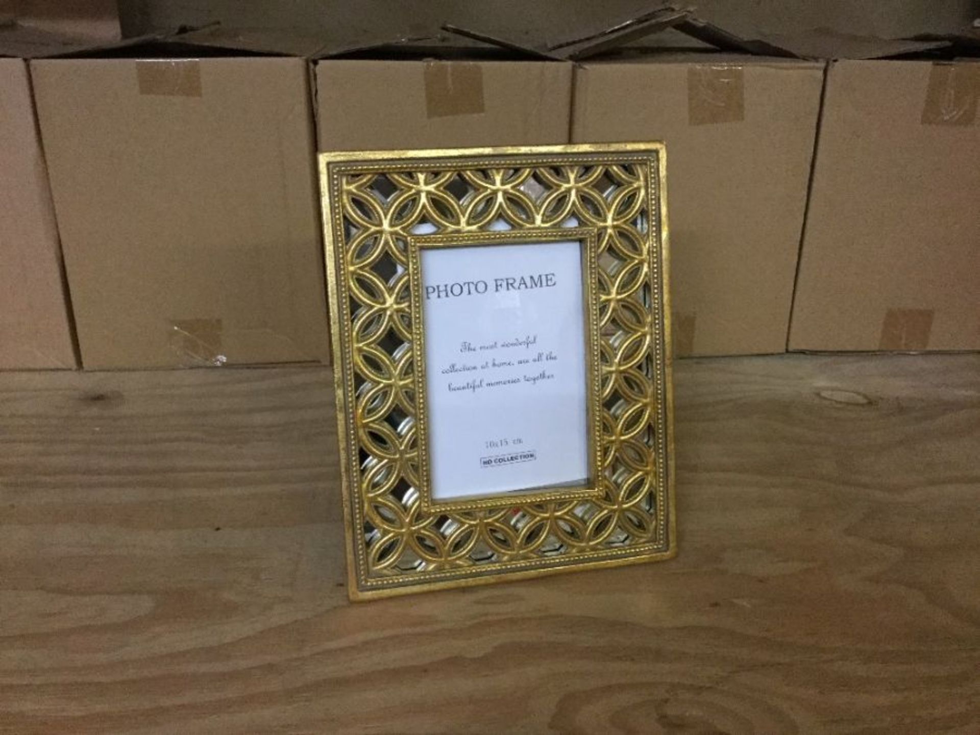 Distressed Antiqued Gold 6x4 Inch Photo Frame - RRP £25 (159 - 907724) X 8