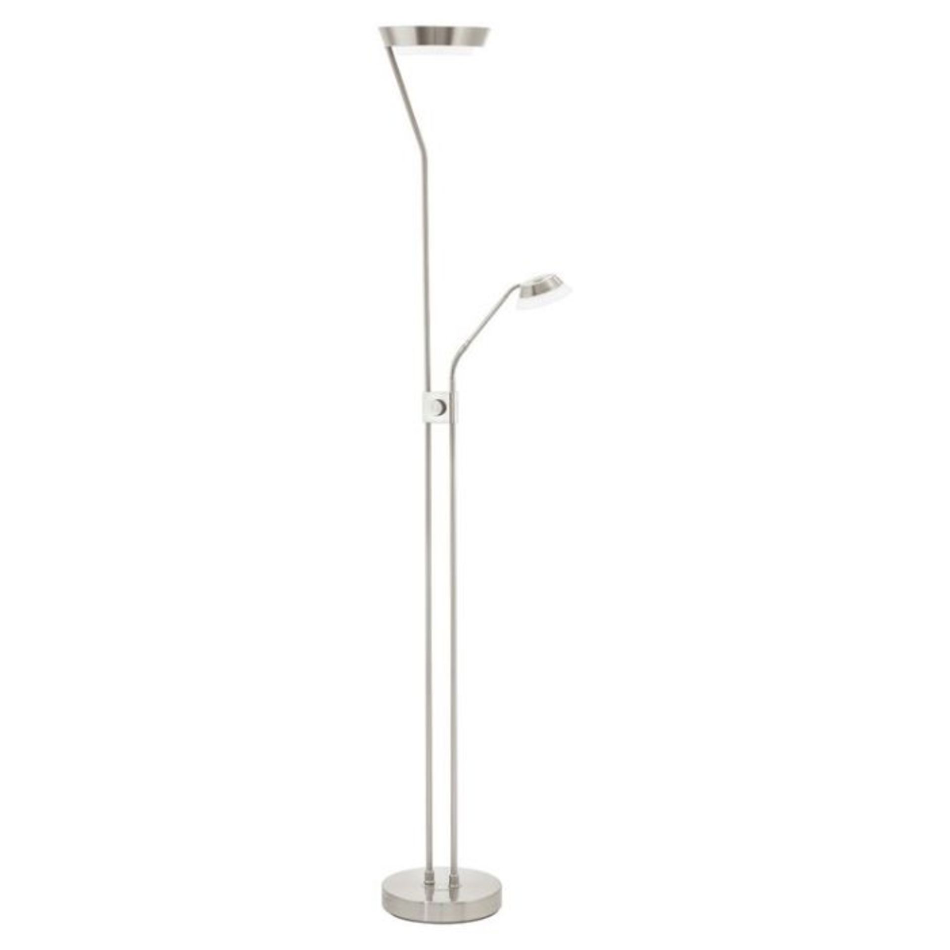 Brayden Studio, Hallberg 180cm LED Uplighter Floor Lamp (MATT NICKEL) - RRP £236.99 (EGO4031 -