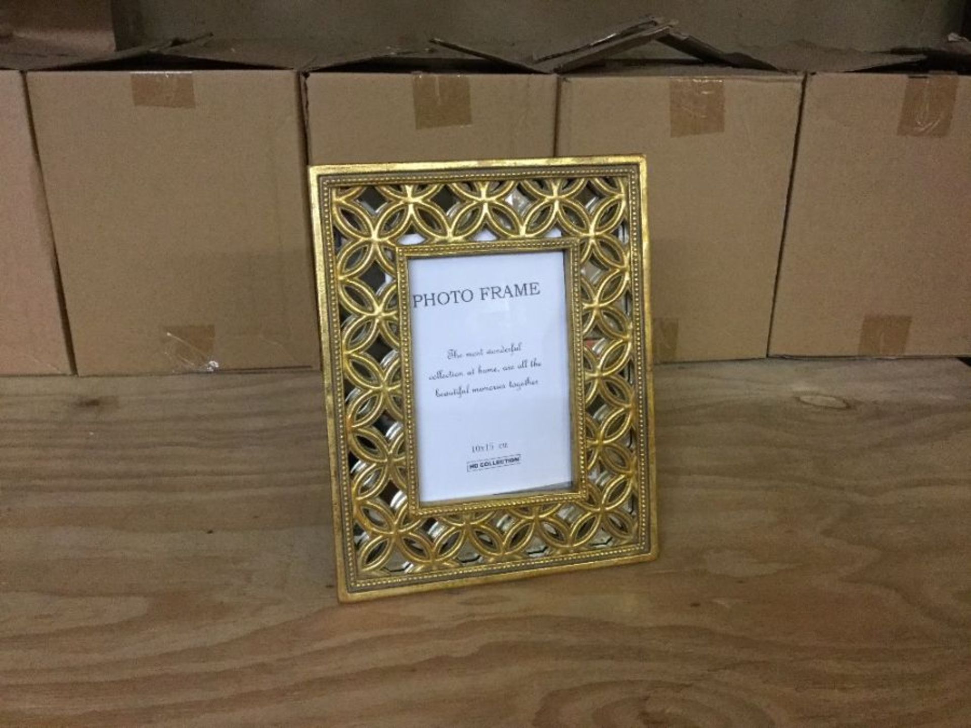 Distressed Antiqued Gold 6x4 Inch Photo Frame - RRP £25 (159 - 907724) X 8