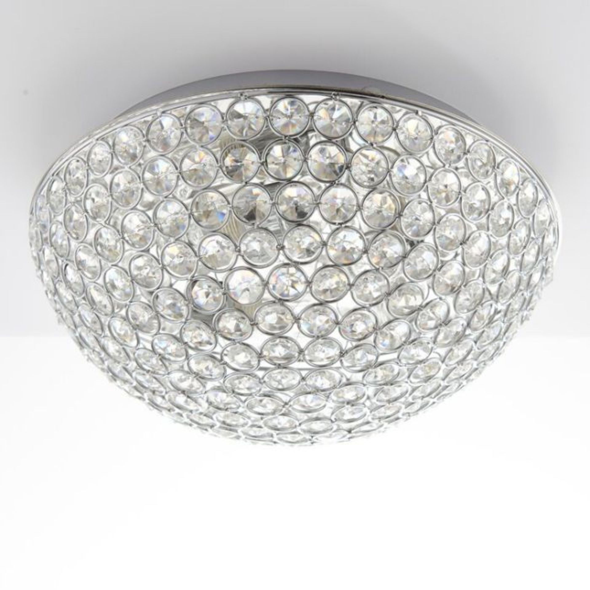 Foundstone, Kiana 3-Light Flush Mount (CHROME) - RRP£96(UEL4411 - 26324/18)