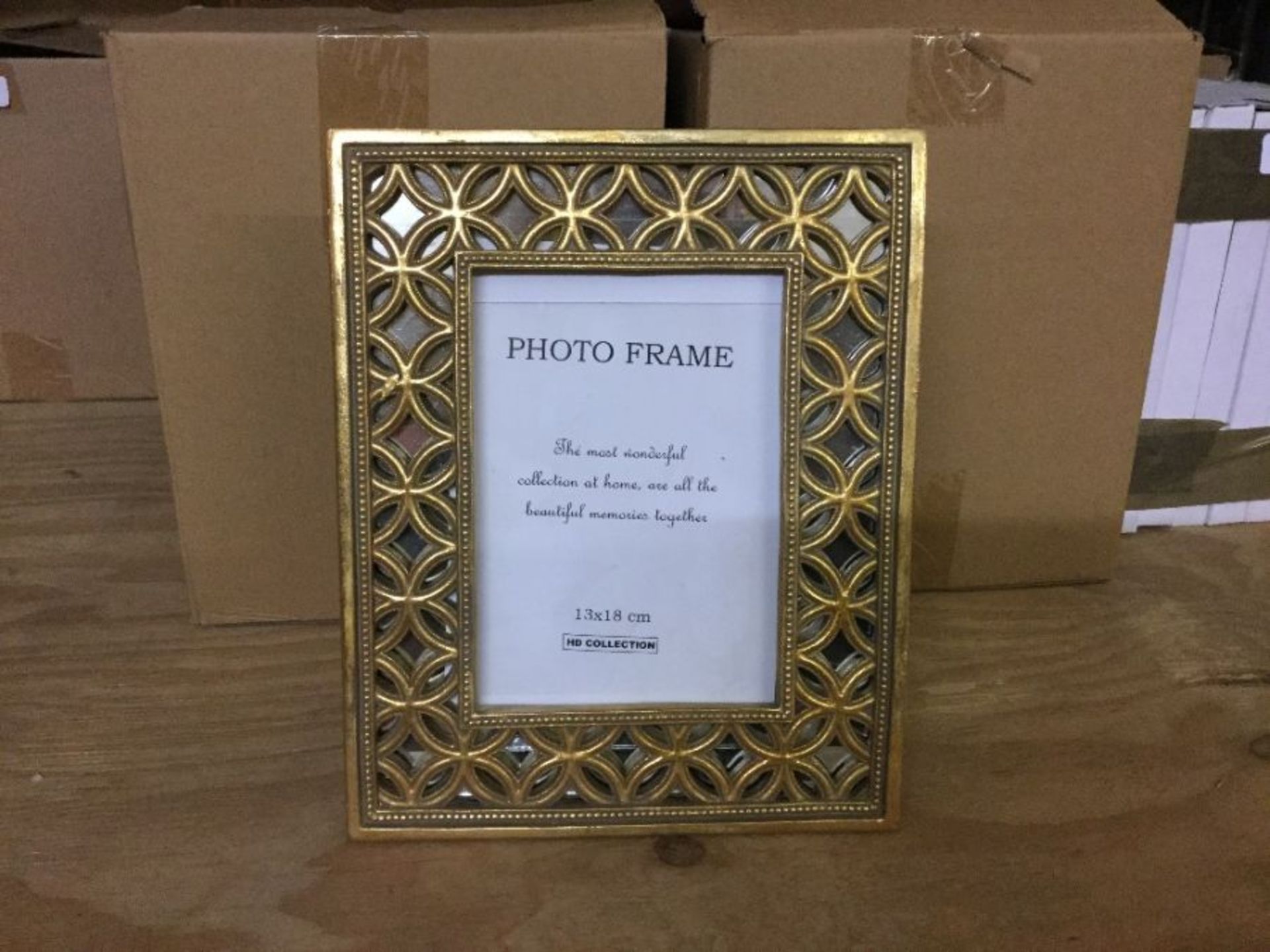 Distressed Antiqued Gold 7x5 Inch Photo Frame - RRP £32.5 (159 - 907725)X 9