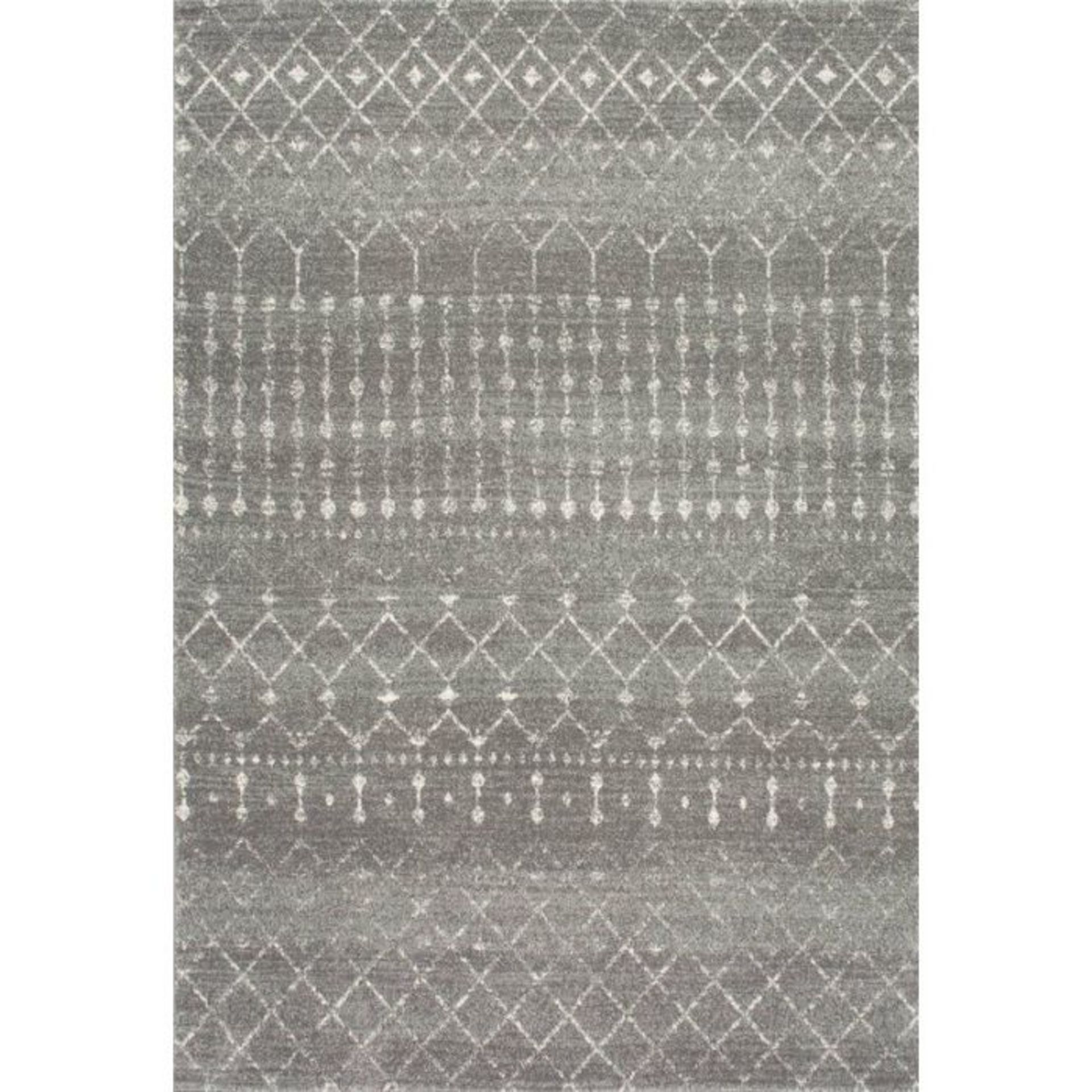 World Menagerie,Woodyard Dark Grey Rug RRP -£86.99(26448/26 -MISN1002)(801cm x 244cm)