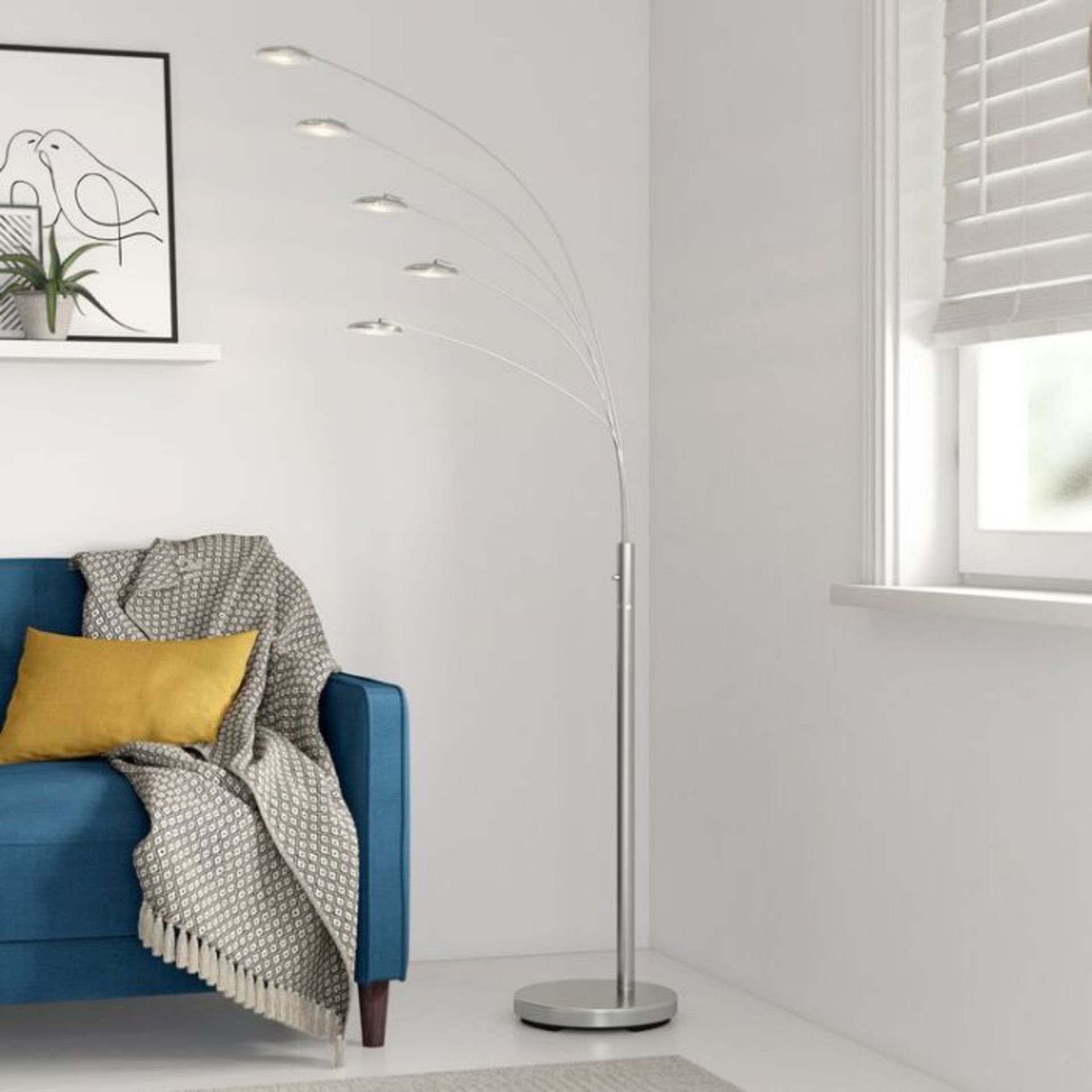 Zipcode Design, Eilers 180cm LED Tree Floor Lamp (STAINLESS STEEL) - RRP £137.99 (UEL10106 - 26949/