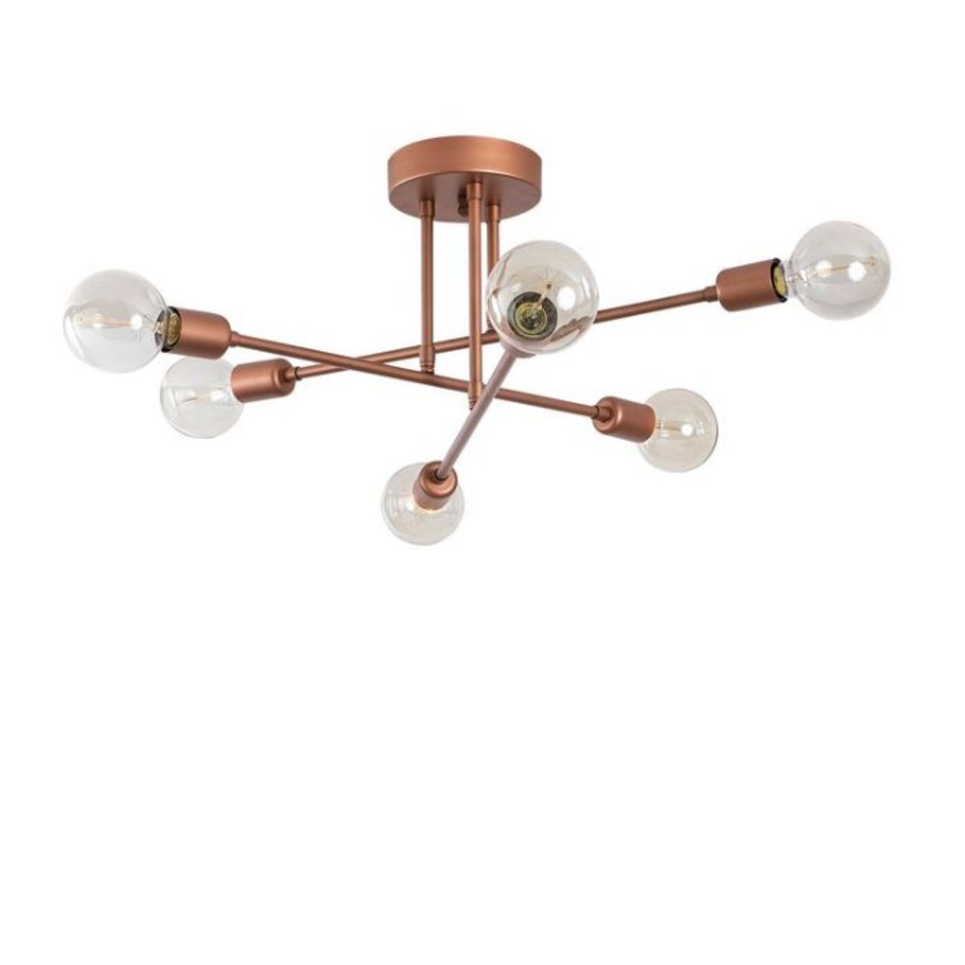 Mercury Row, Kai 6-Light 64cm Semi Flush Mount (COPPER) - RRP £121.99 (QYUT1653 - 26801/14)