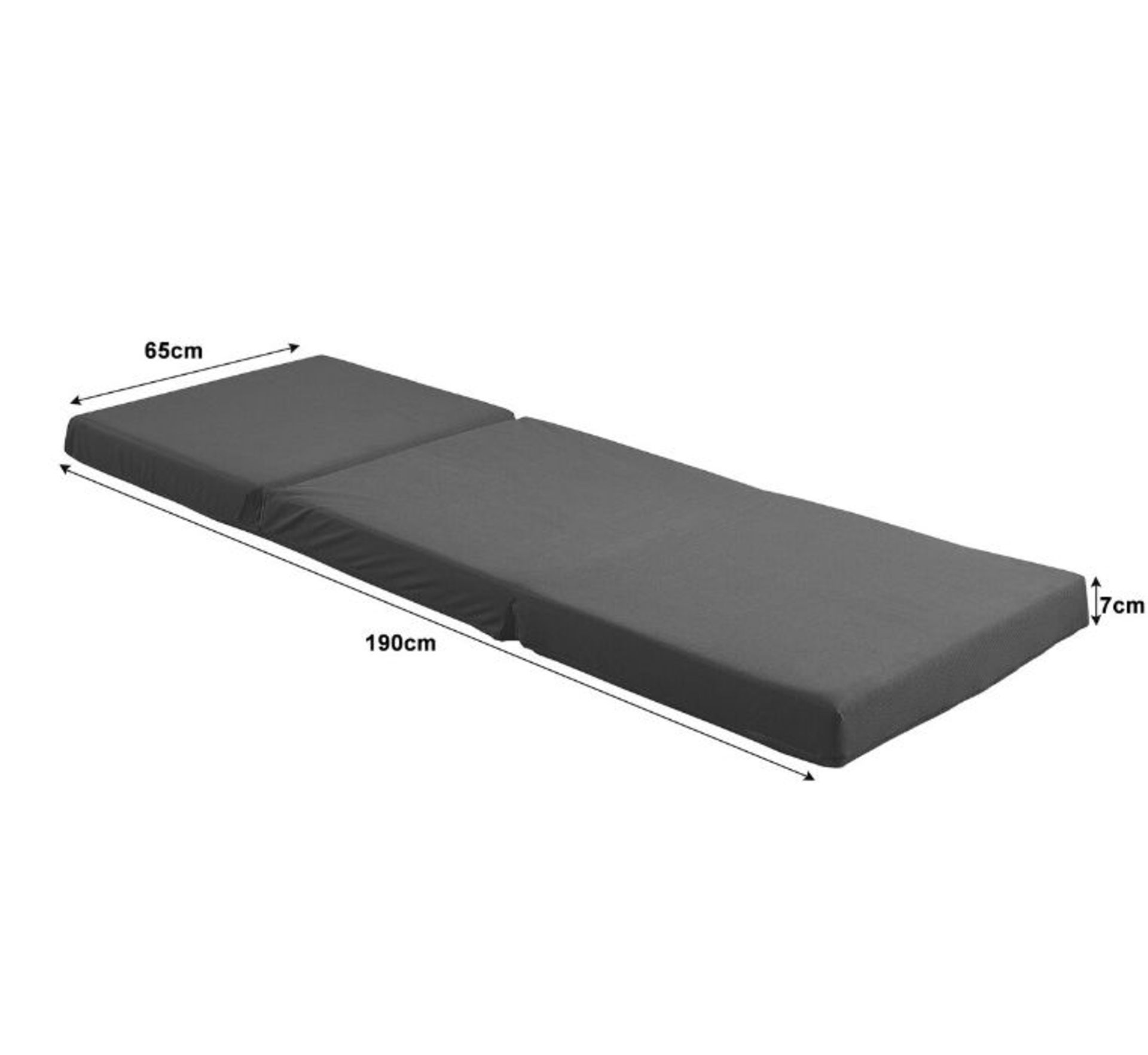 Symple Stuff, Dull Foam Mattress (190cm x 65cm) - RRP £45.99 (VAY10030 - 27207/10)