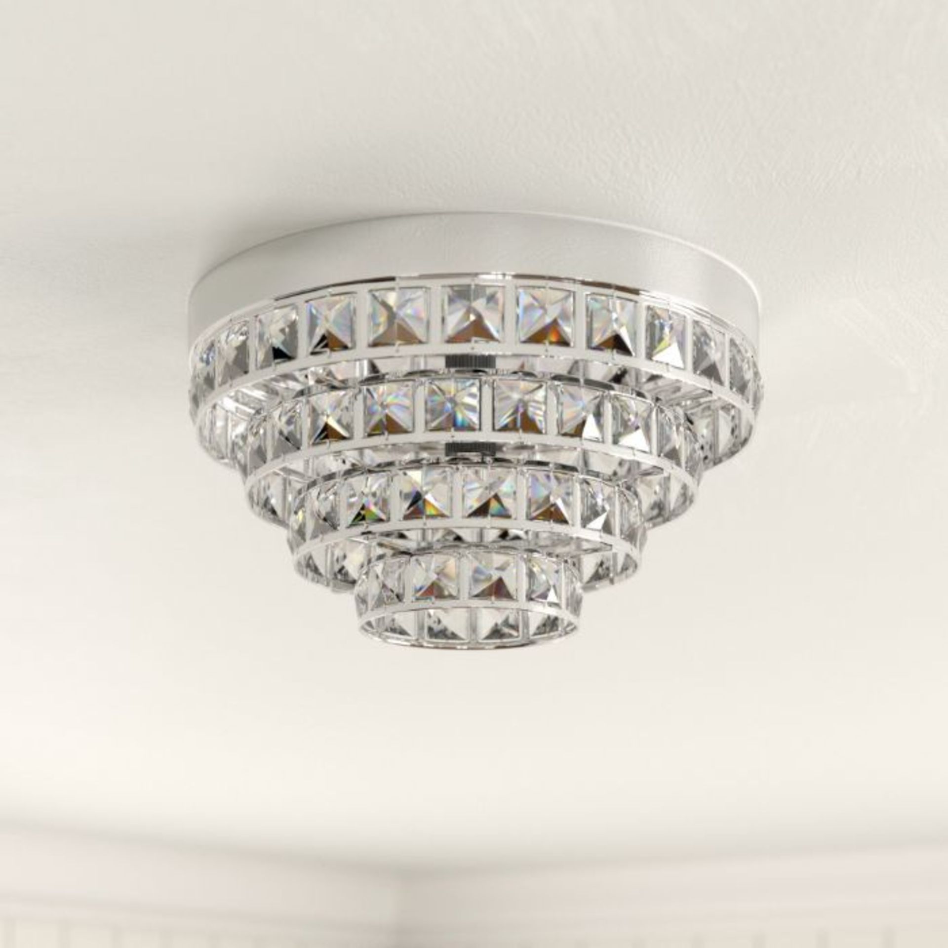 Rosdorf Park, Octavia 4-Light Flush Mount (CHROME) - RRP £89.99 (EOF1736 - 27207/3)