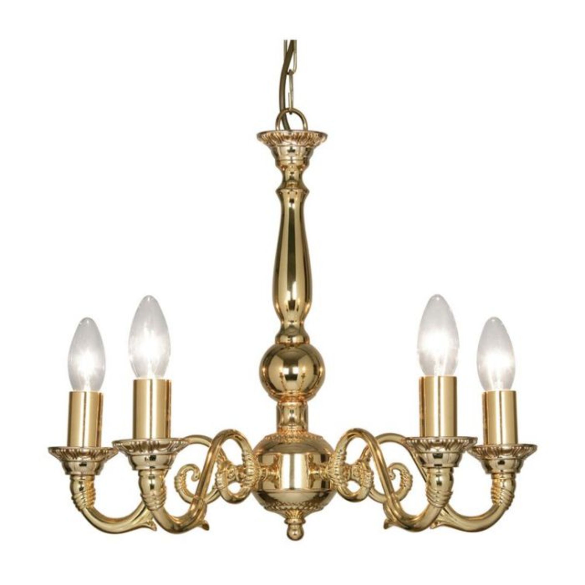 Astoria Grand, Drewett 4 Light Candle Style Chandelier (GOLD PLATED) - RRP £132.99 (HAZO3502 - 25878