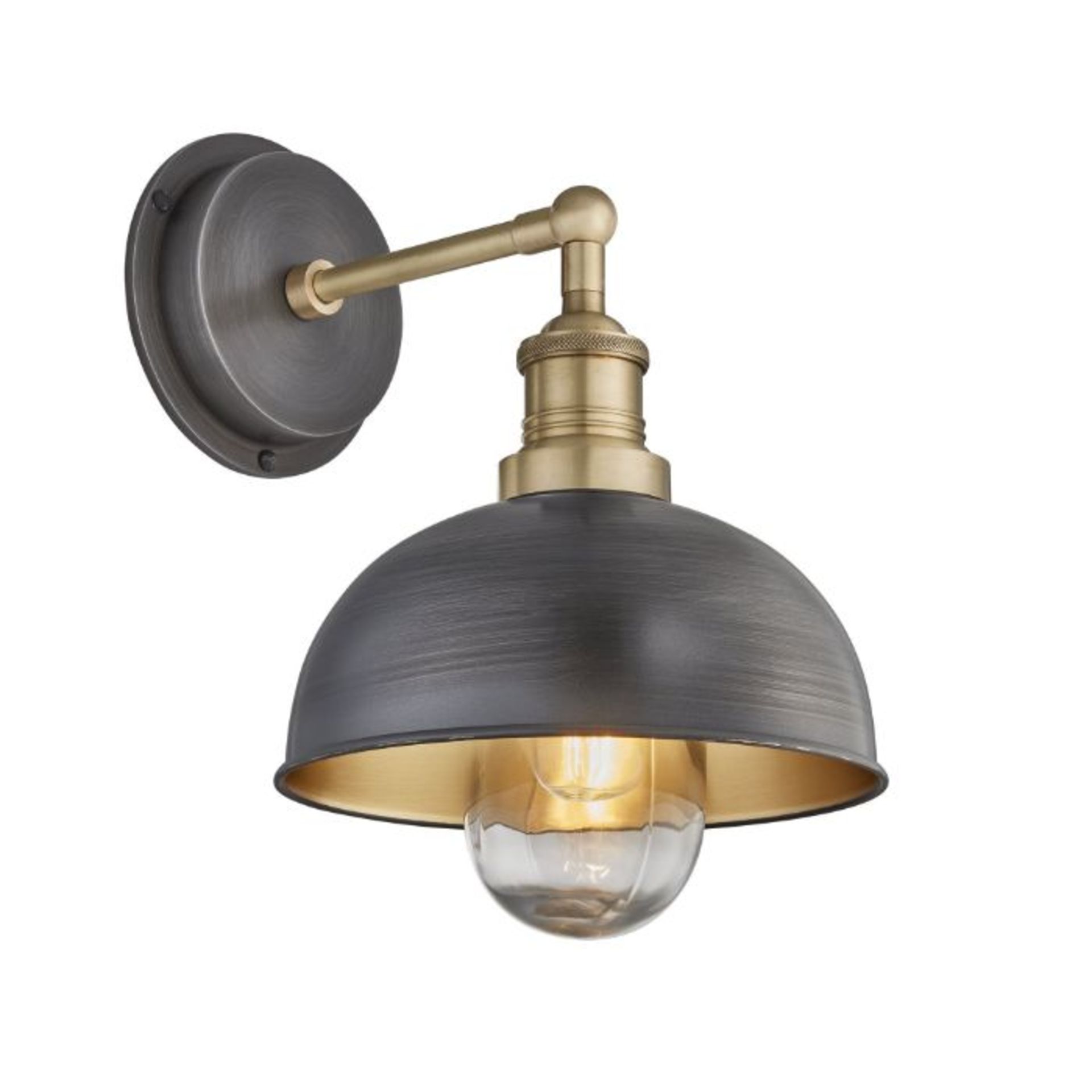 Industville, Set of 3 Brooklyn 1 Light Outdoor Fisherman Light (BRASS) - RRP £162.99 (VILE1178 -