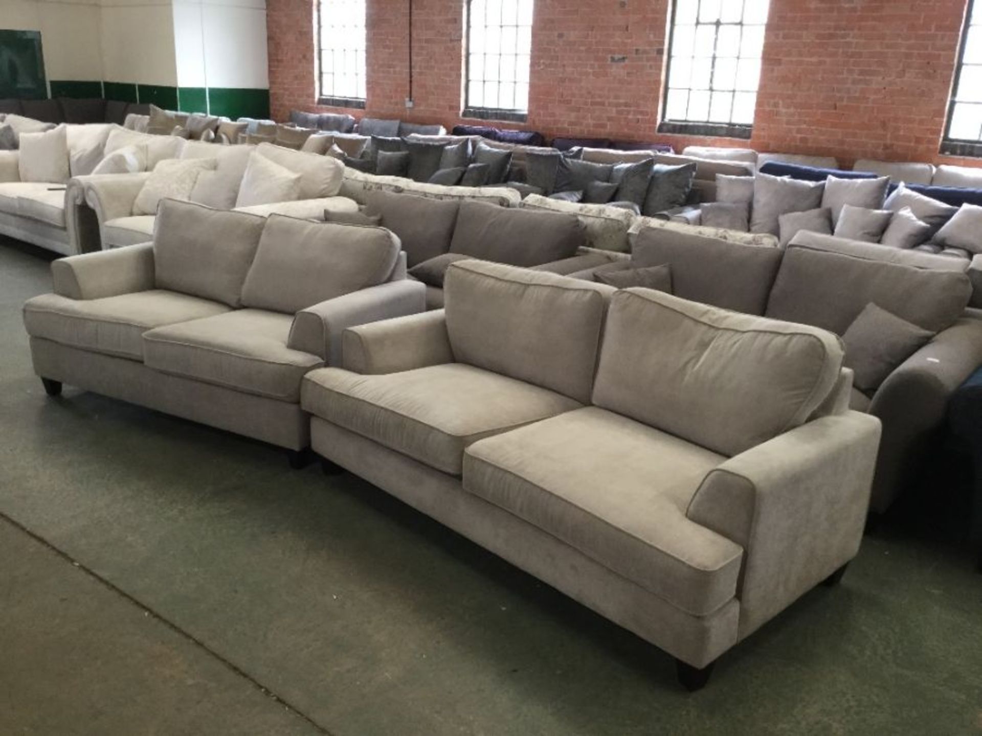 CAMDEN GRACELAND ANGORA 2 SEATER SOFA BED & 3 SEAT