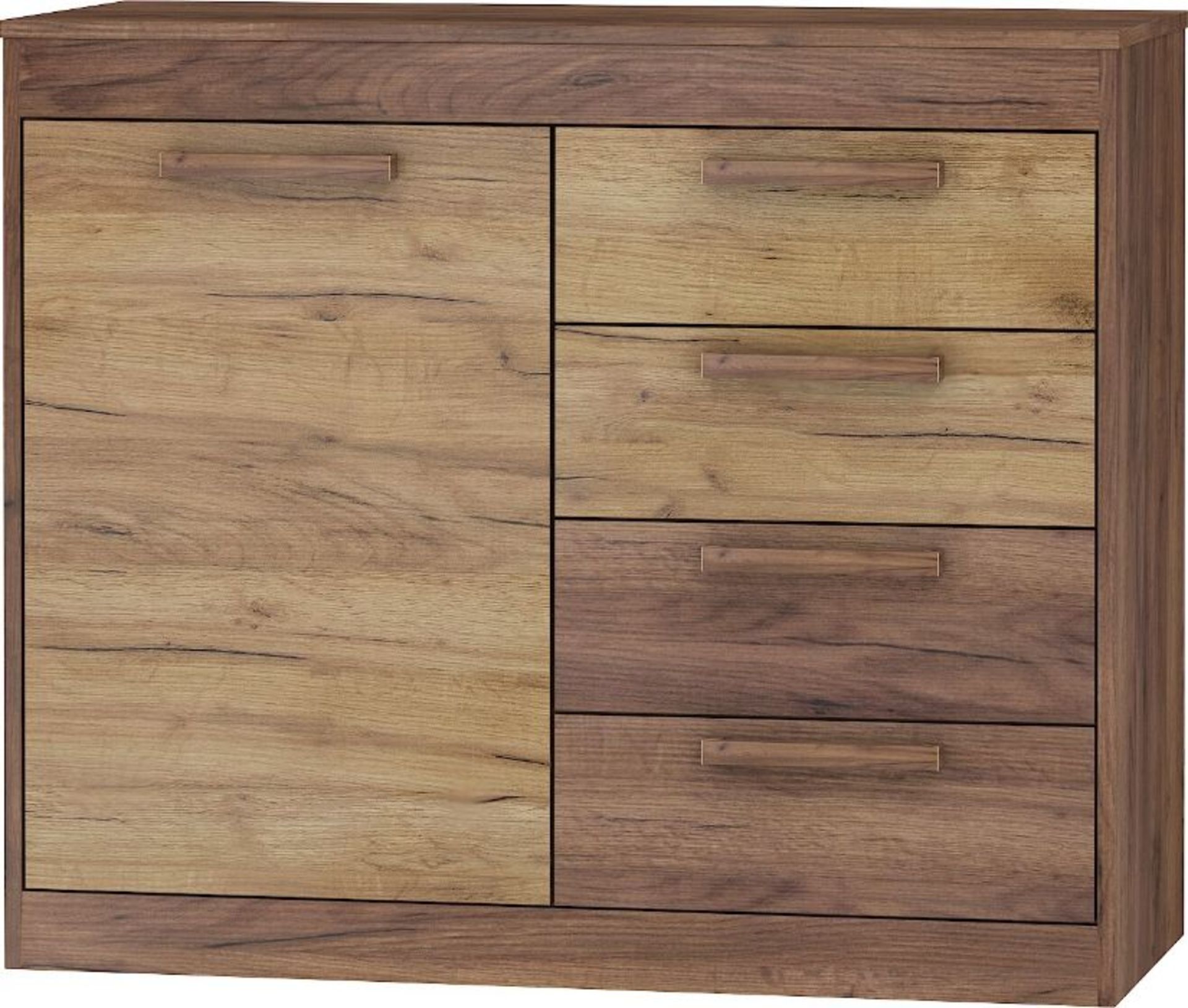 Latitude Run,Frey 100Cm Wide 4 Drawer SideboardRRP -£236.99 (26138/8 -MBLC1036)(2 BOXES)(BOXED, - Image 2 of 2