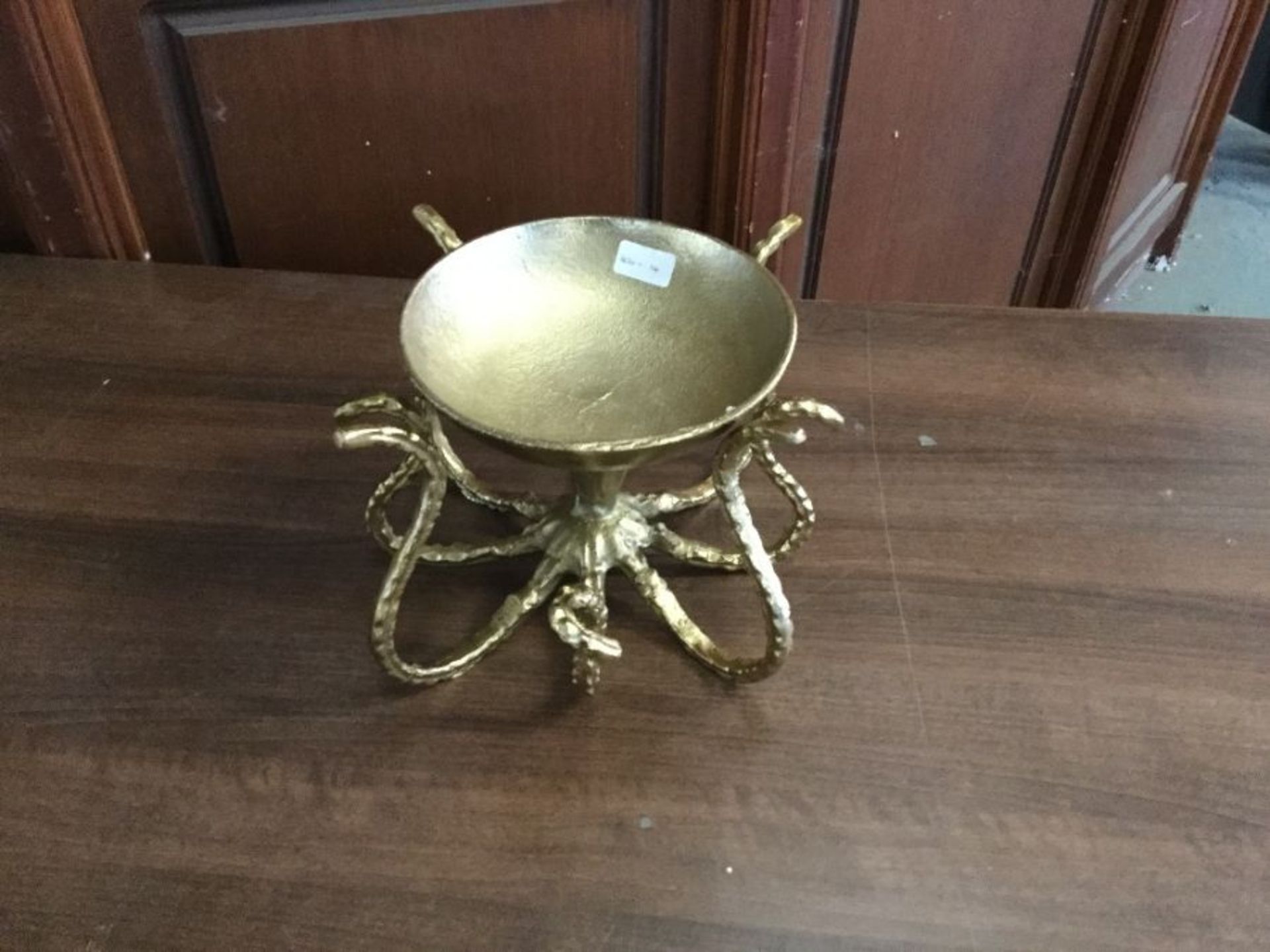 Antique Gold finish Aluminium Octopus Bowl RRP -£132.375(404 -14 -906701)