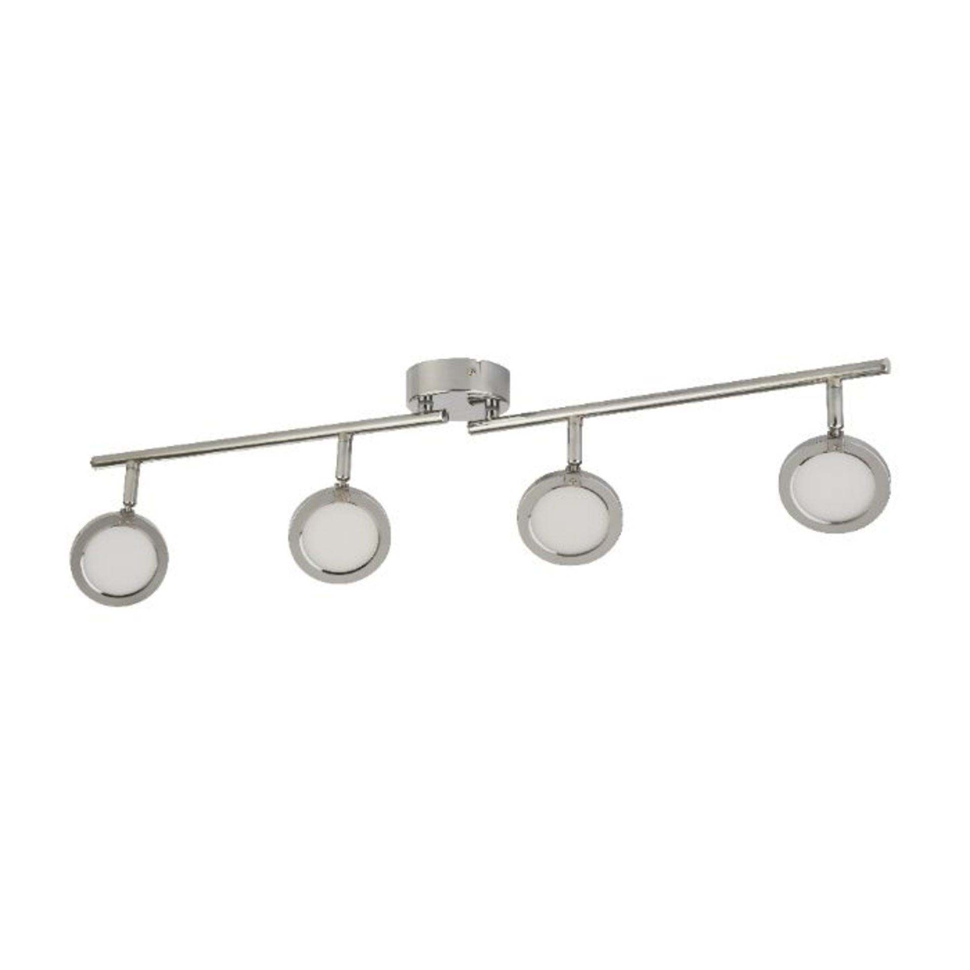 LANGUNA 4 LIGHT LED SPLIT BAR SPOTLIGHT, CHROME. 20W. Lumens 1600 - Chrome split bar spotlight