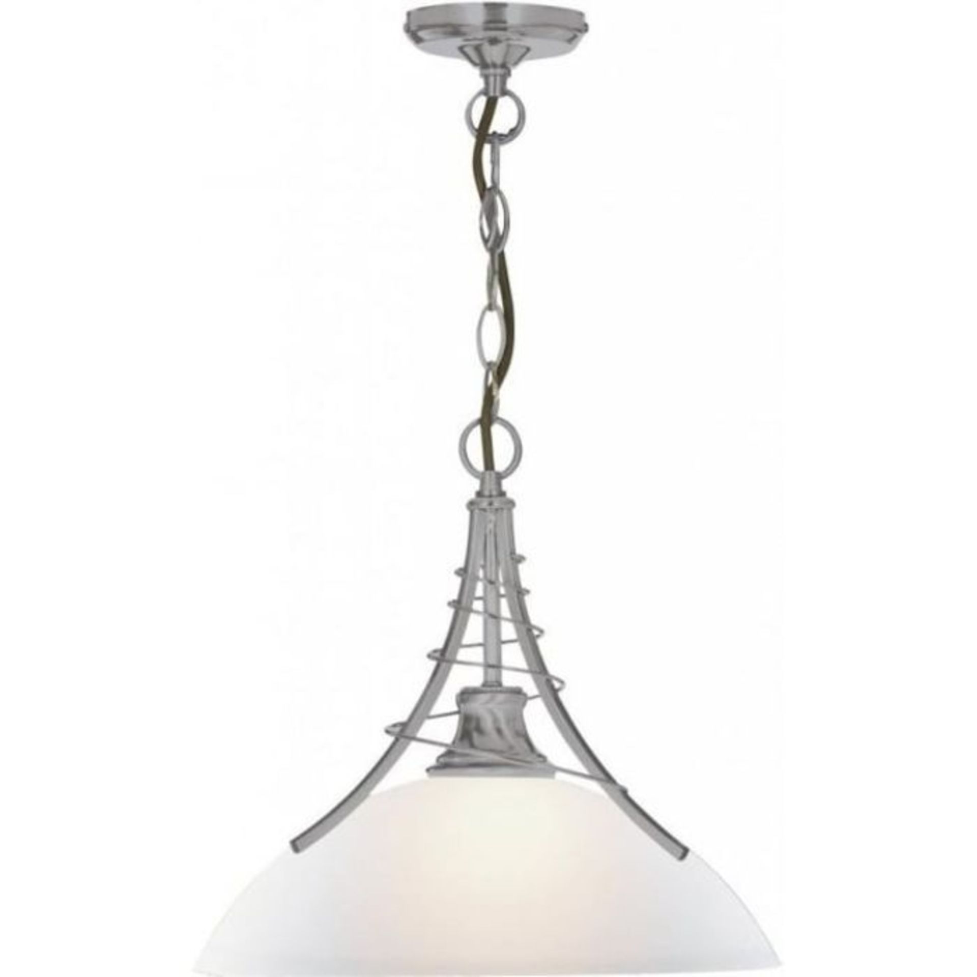 LINEA TWIST PENDANT (SATIN SILVER FINISH) (5224SS - SRL1/21D)