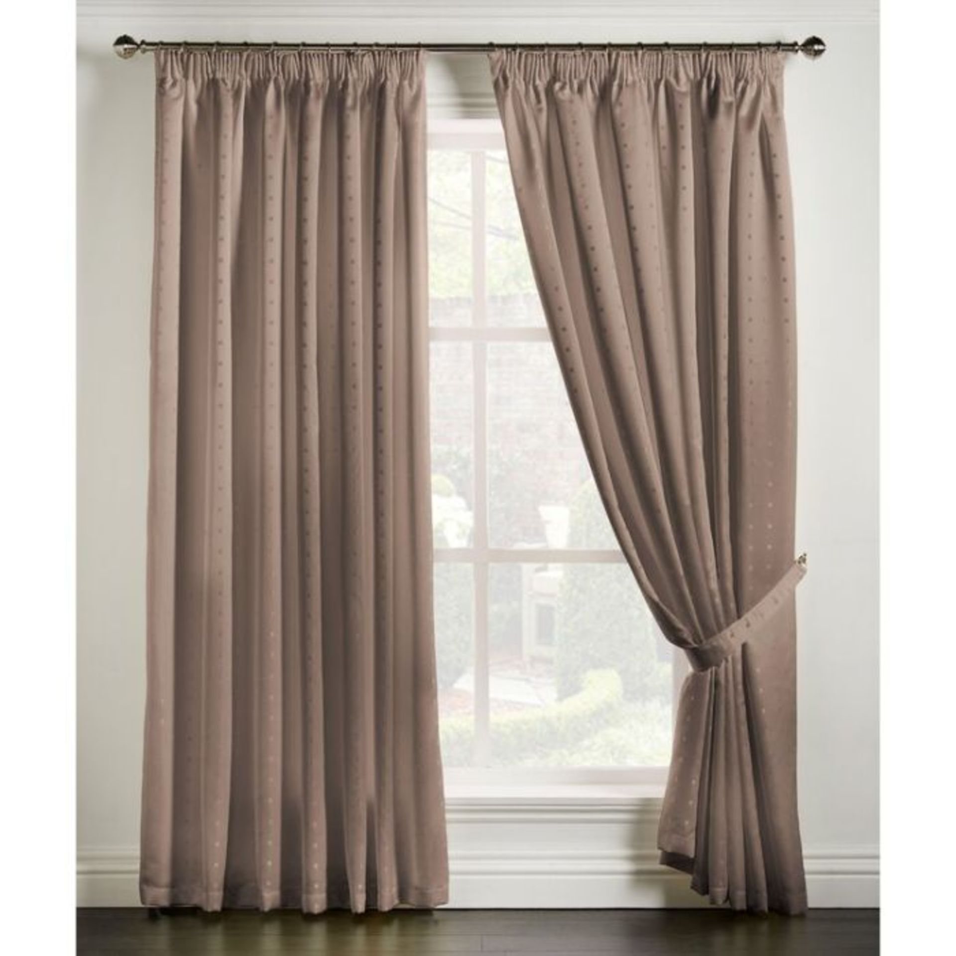 Three Posts, Bersum Pencil Pleat Room Darkening Curtains (LATTE) (66 X 72") - RRP £46.99 (ANSY1079 -