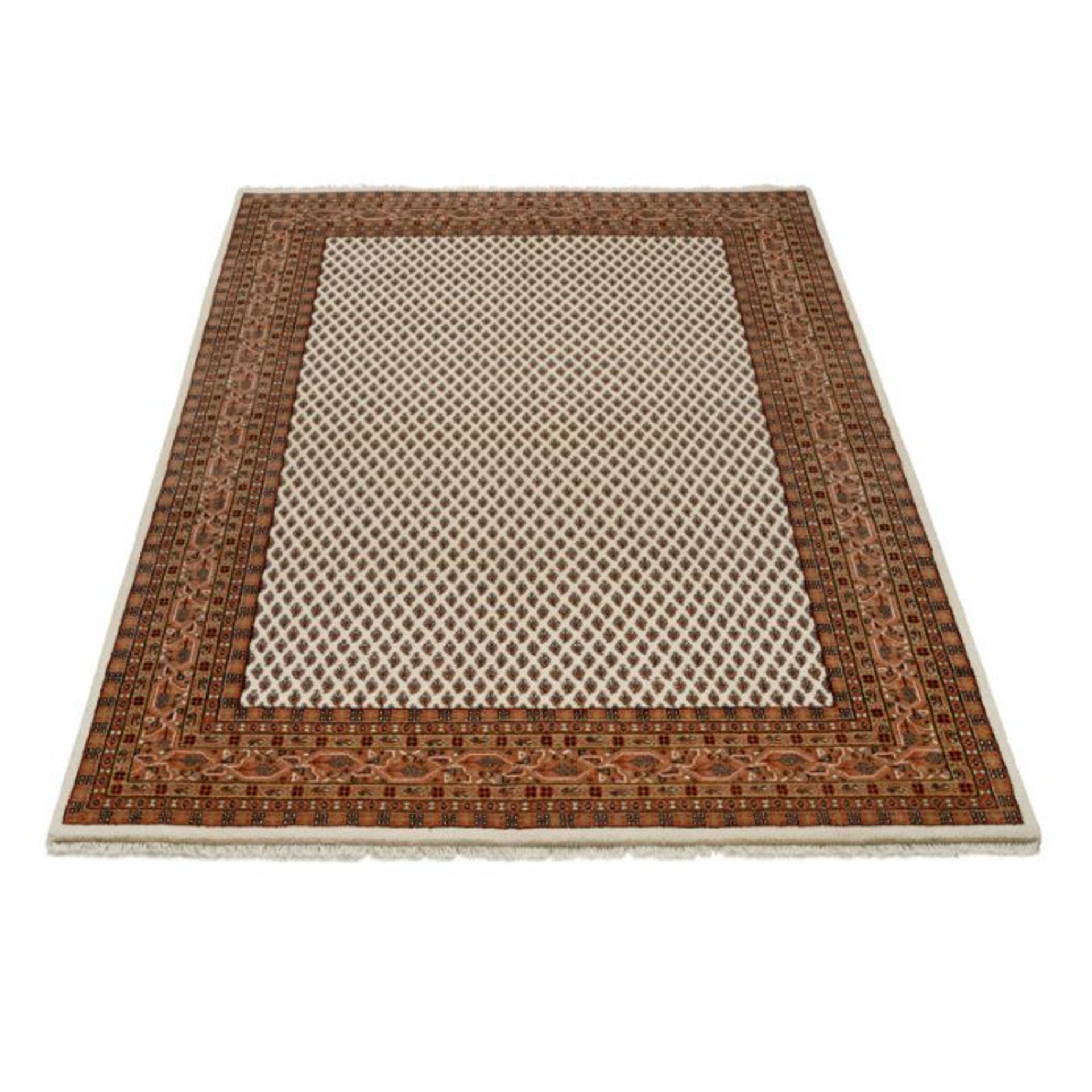 dresden hand knotted wool beige /brown hzel6501