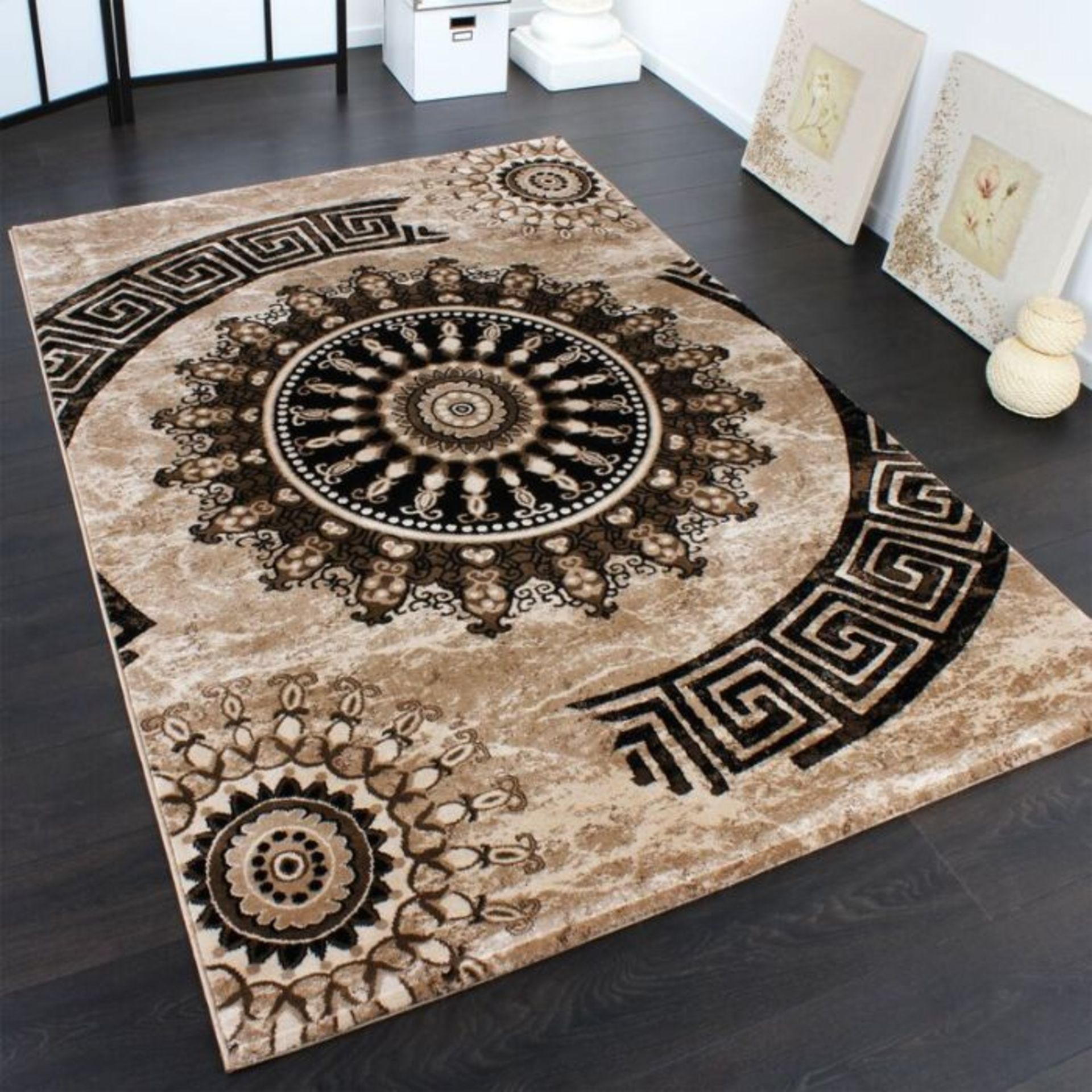 World Menagerie ,Chudleigh Flatweave Brown Rug RRP -£189.99 (26523/4 -ALAS6365)(240cm x 320cm)