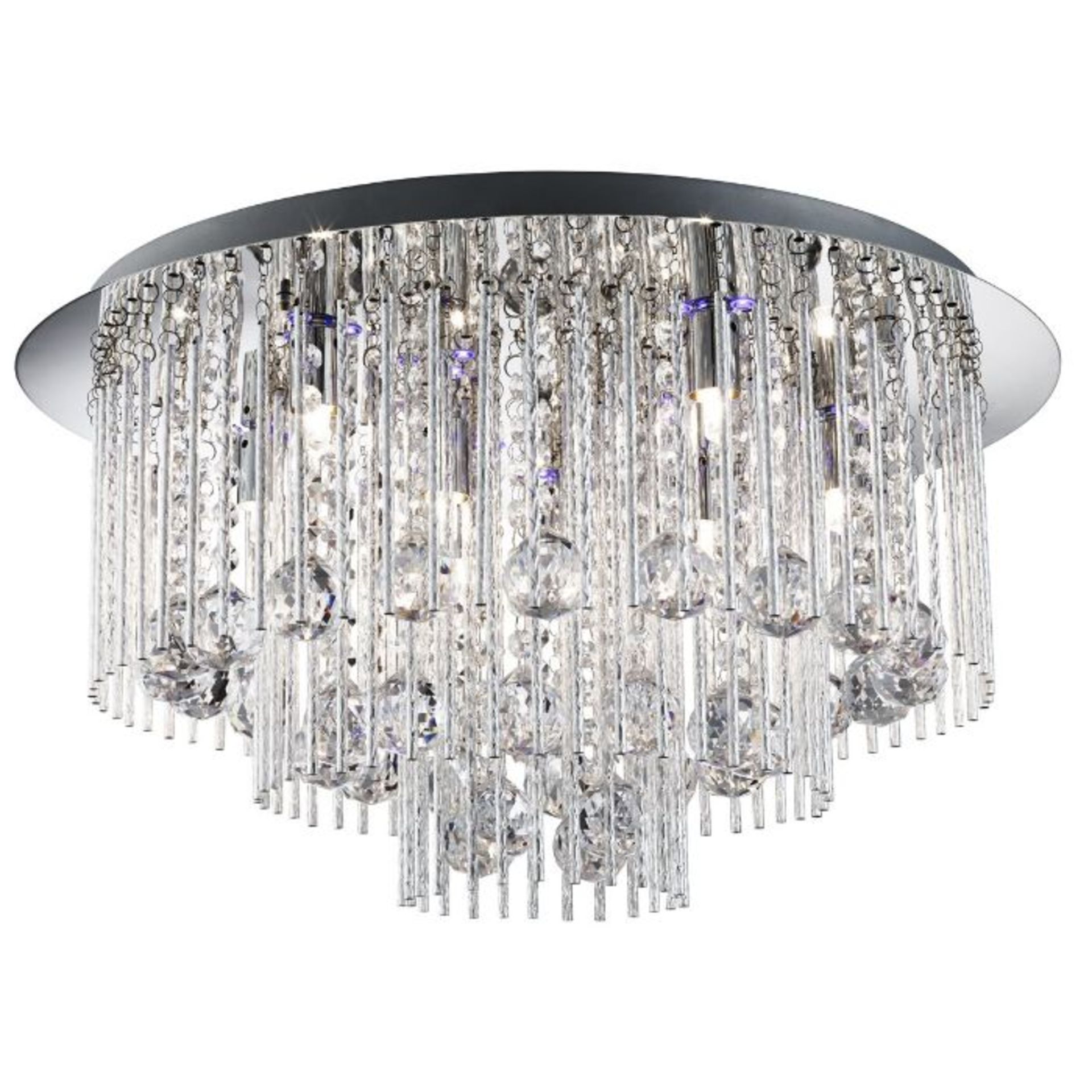 Willa Arlo Interiors,8-Light 55cm LED Flush Mount RRP -£243.99 (27326/5 -SRL4798)(CHROME)