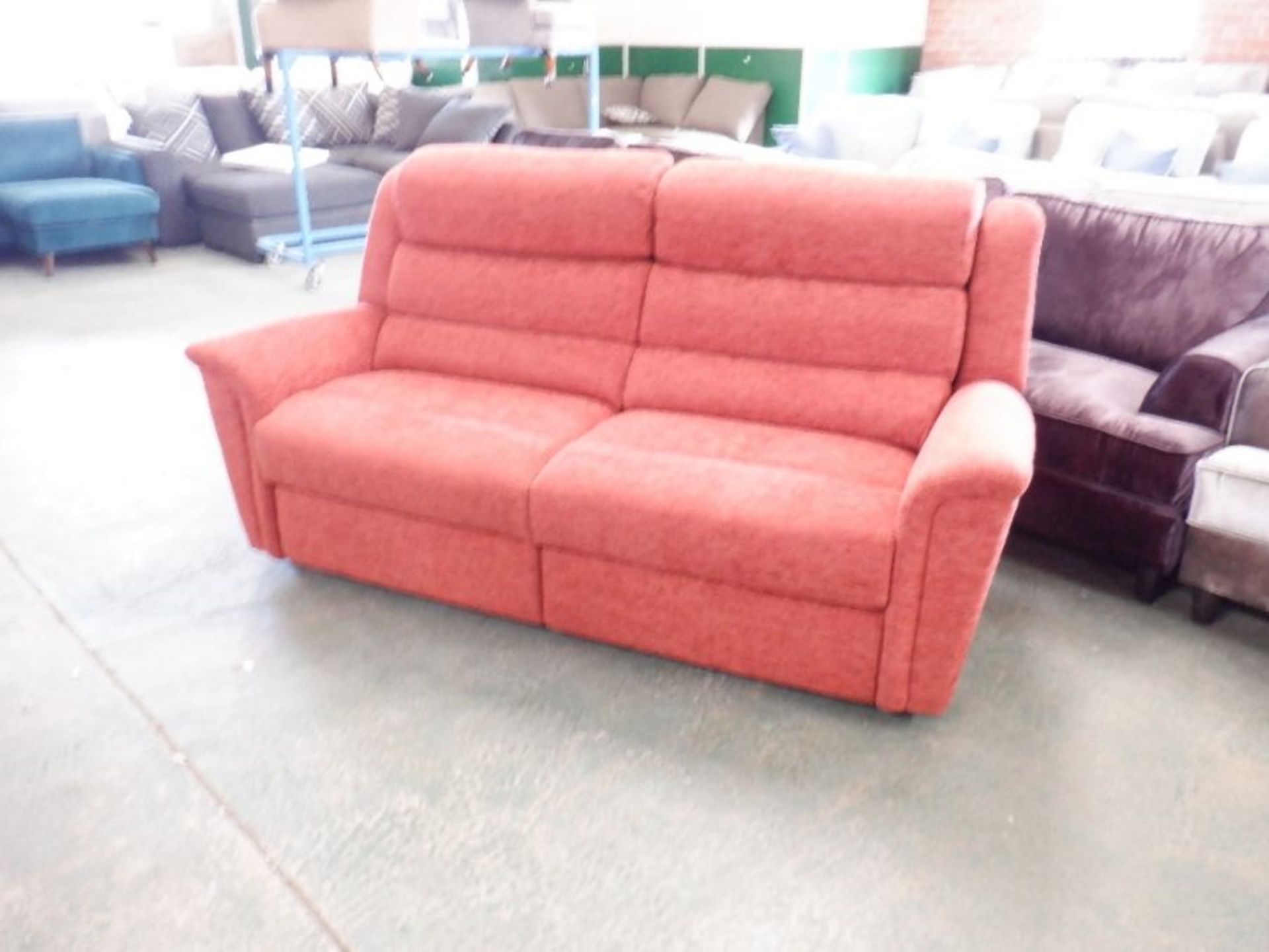 RED HIGH BACK 3ST SOFA (P21- W00978422)