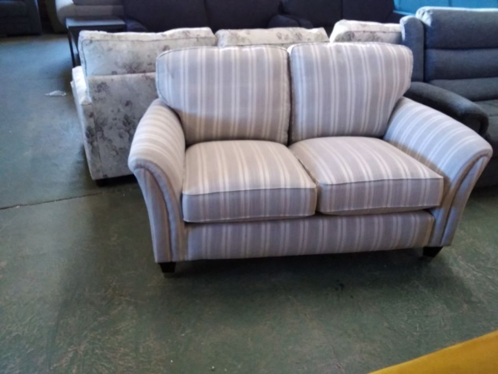 GREY & SILVER STRIPED 2 SEATER (P22 - WO1177537)