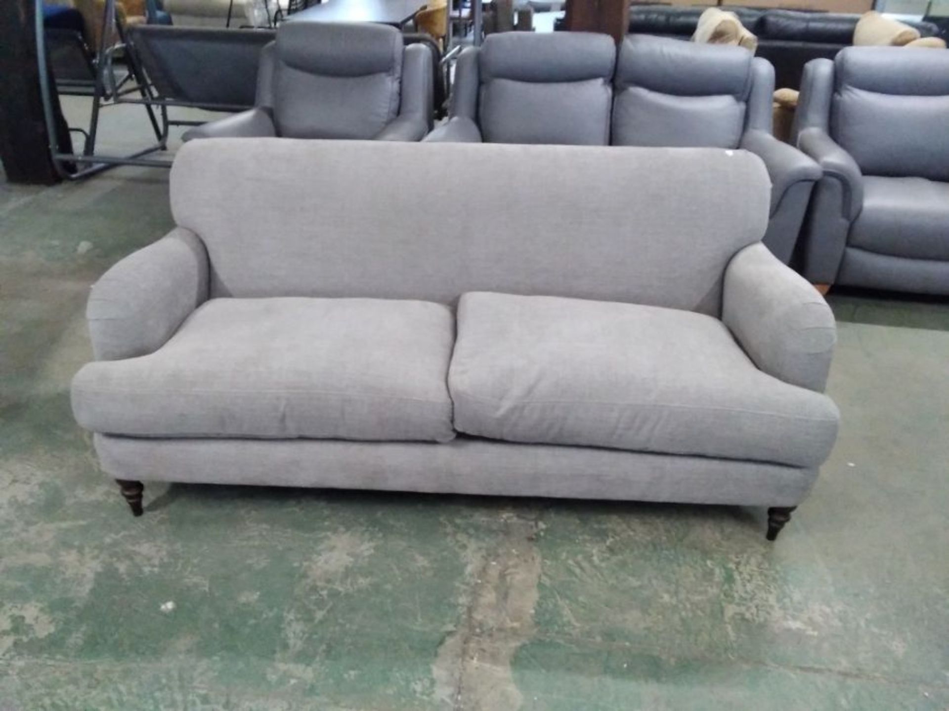 BEIGE FABRIC 3 SEATER SOFA (P23 - WO1219073)