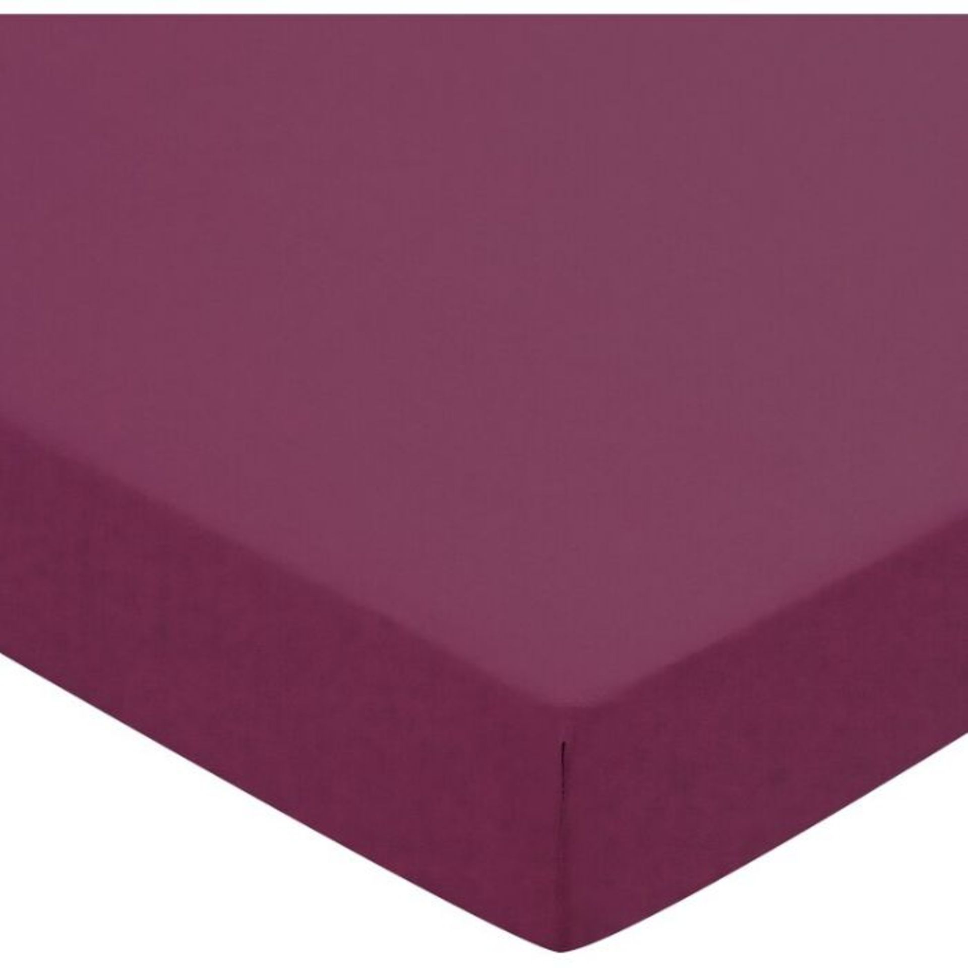 Symple Stuff, 400 Thread Count Fitted Sheet (MULBERRY) (KINGSIZE) - RRP £31.76 (EXDL1601 - 26639/