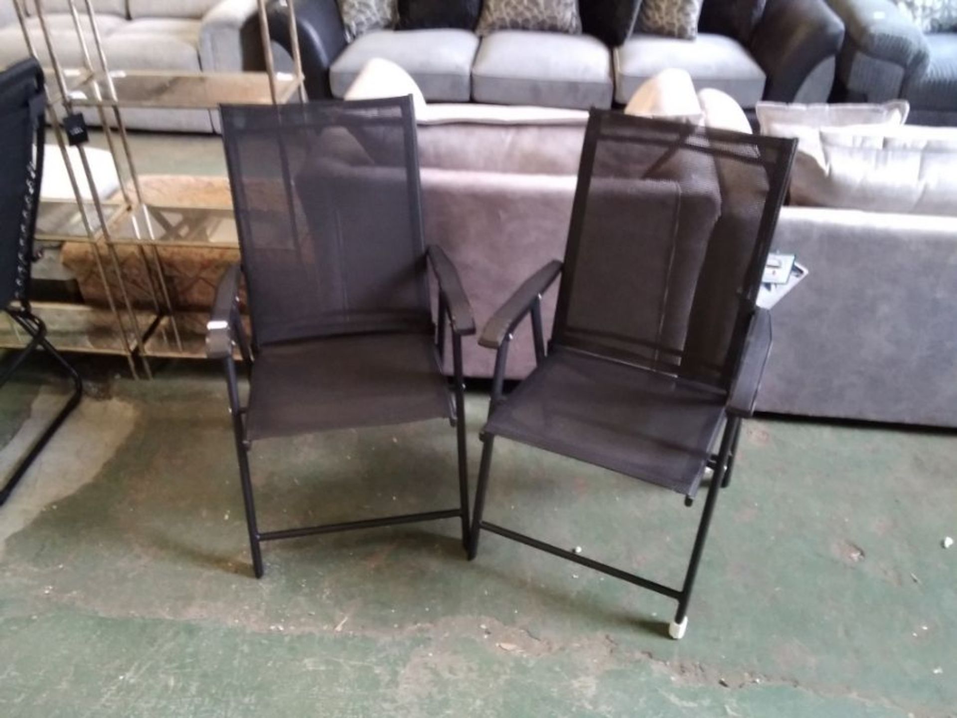 wardlow folding garden chair x 2 (27447)