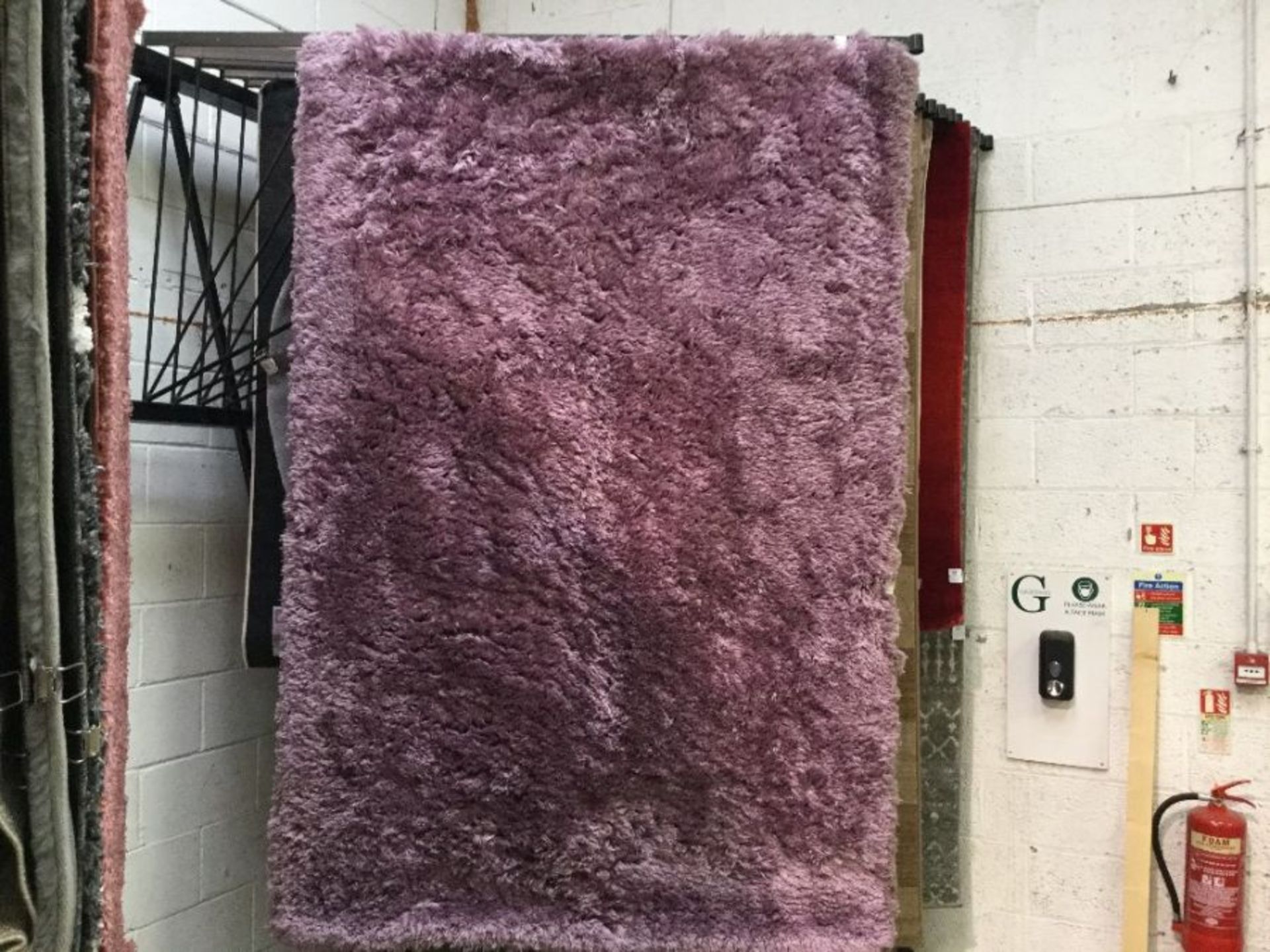 Willa Arlo Interiors,Kadence Handmade Shag Purple Rug RRP -£259.99 (HL8 - 3/16 -RGDT1644)150 X