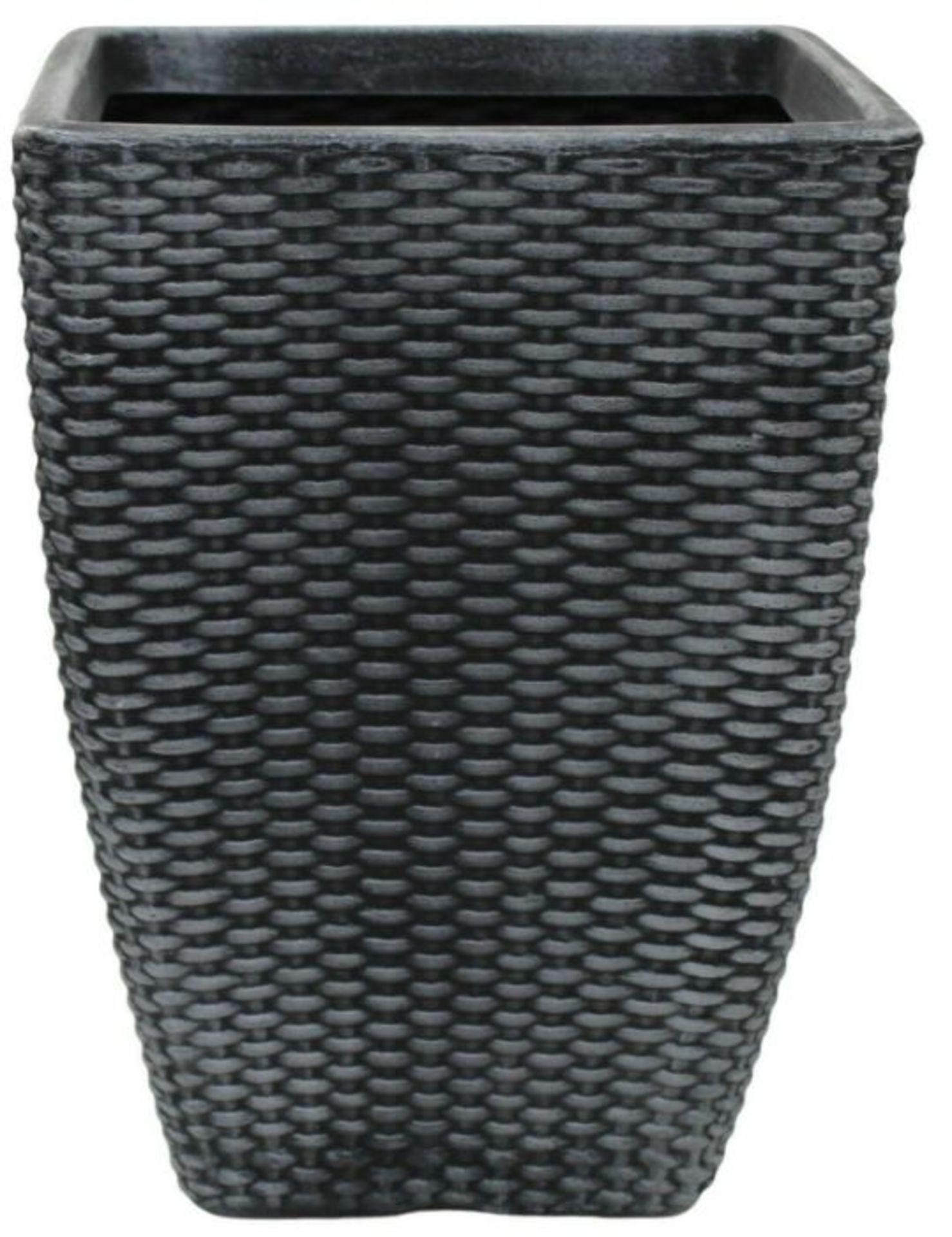 Williston Forge, Set of 2 Large 42cm Tall Rattan Pewter (GREY) (PLASTIC) - RRP £50.99 (