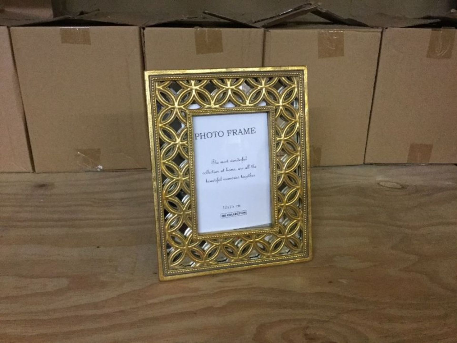 Distressed Antiqued Gold 6x4 Inch Photo Frame - RRP £25 (159 - 907724) X 8